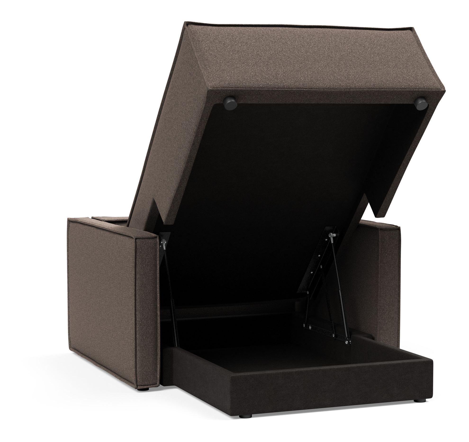 Newilla Storage Lounger Chair w/ Slim Arm Rests