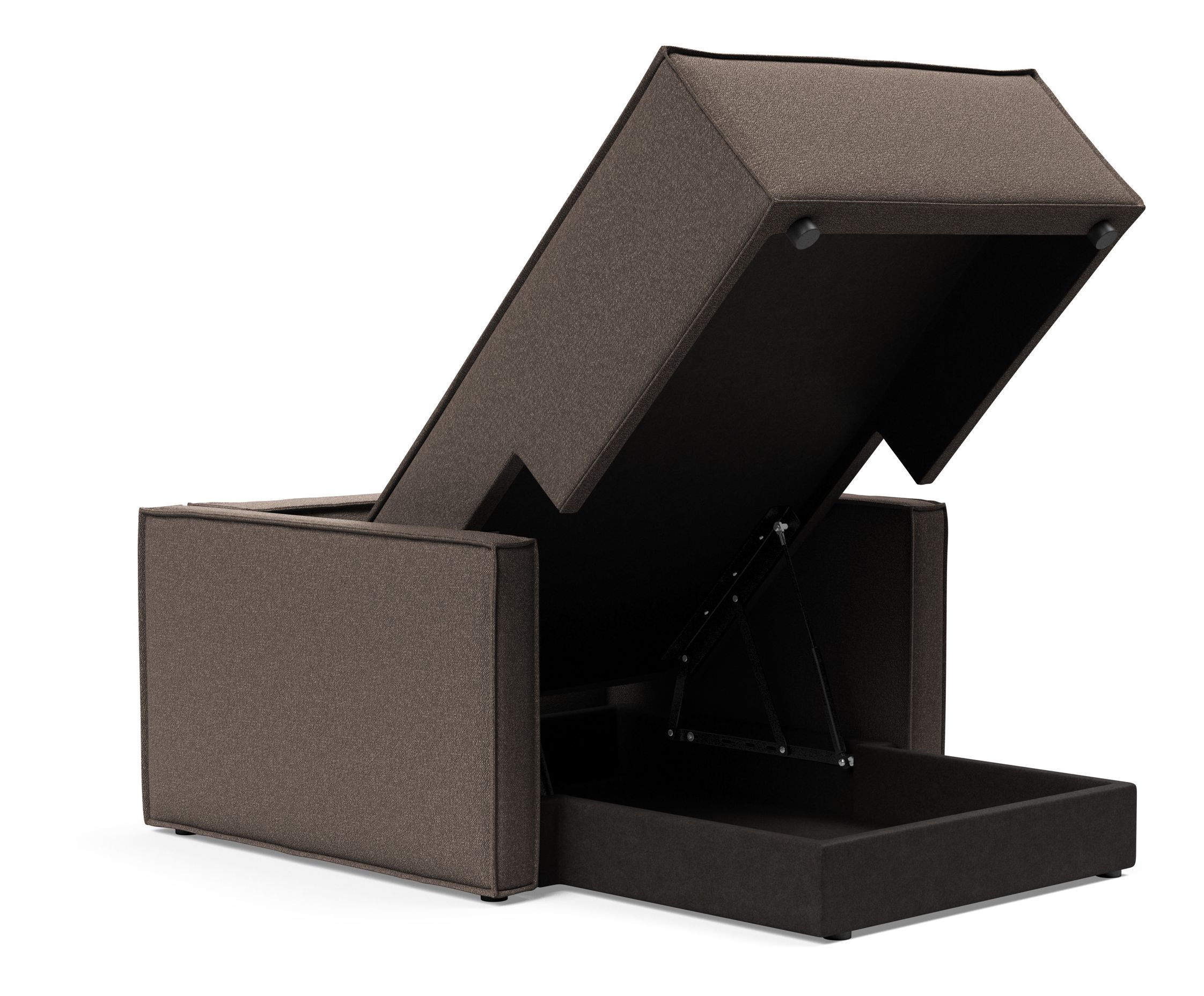 Newilla Storage Lounger Chair w/ Slim Arm Rests