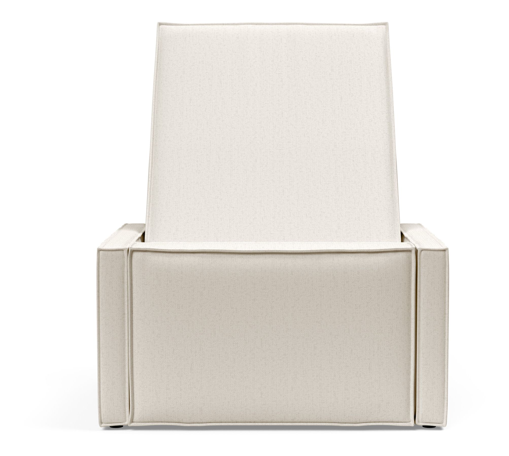 Newilla Storage Lounger Chair w/ Slim Arm Rests