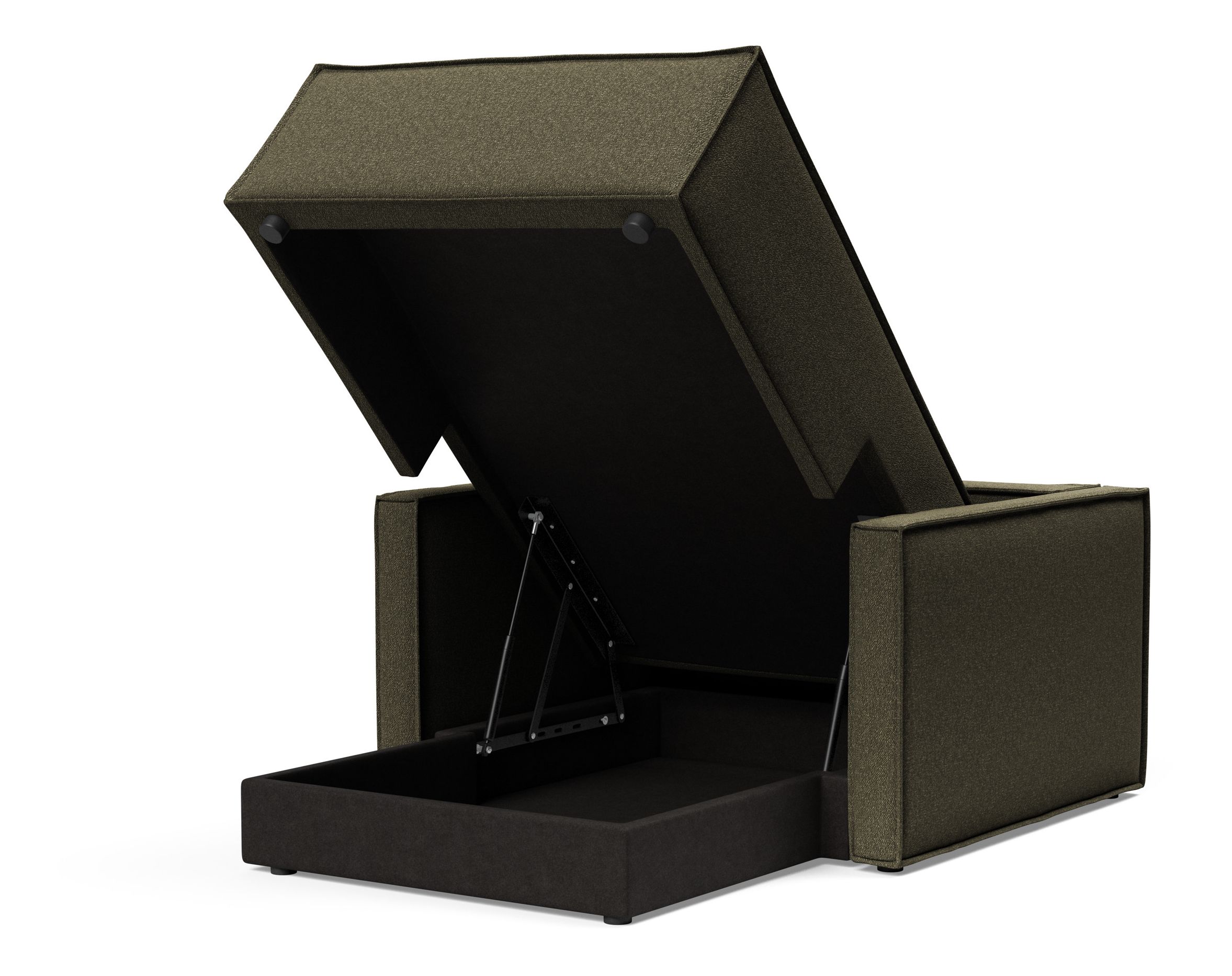 Newilla Storage Lounger Chair w/ Slim Arm Rests