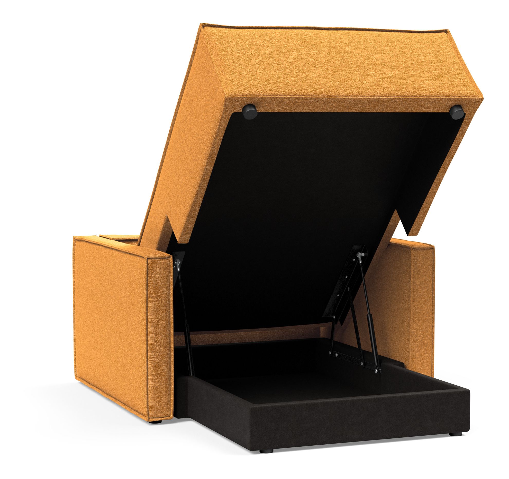Newilla Storage Lounger Chair w/ Slim Arm Rests