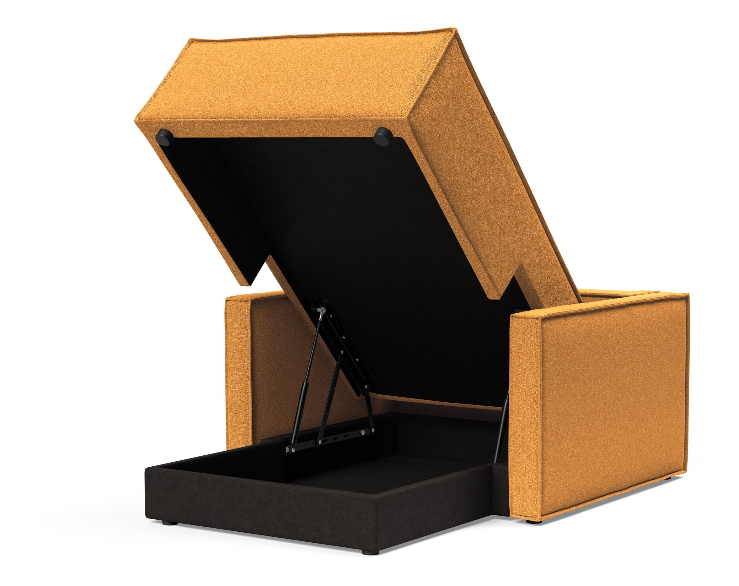 Newilla Storage Lounger Chair w/ Slim Arm Rests