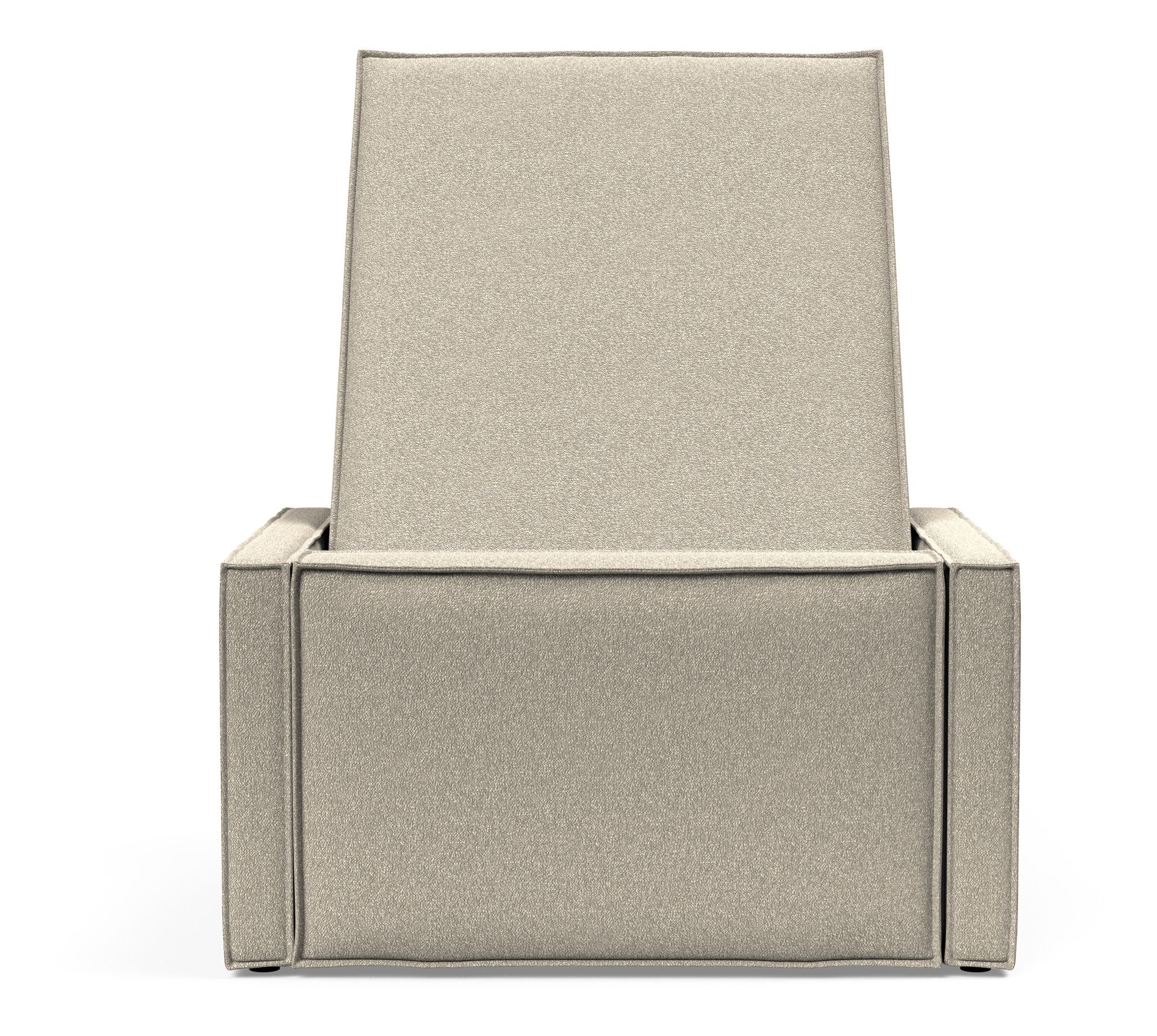 Newilla Storage Lounger Chair w/ Slim Arm Rests