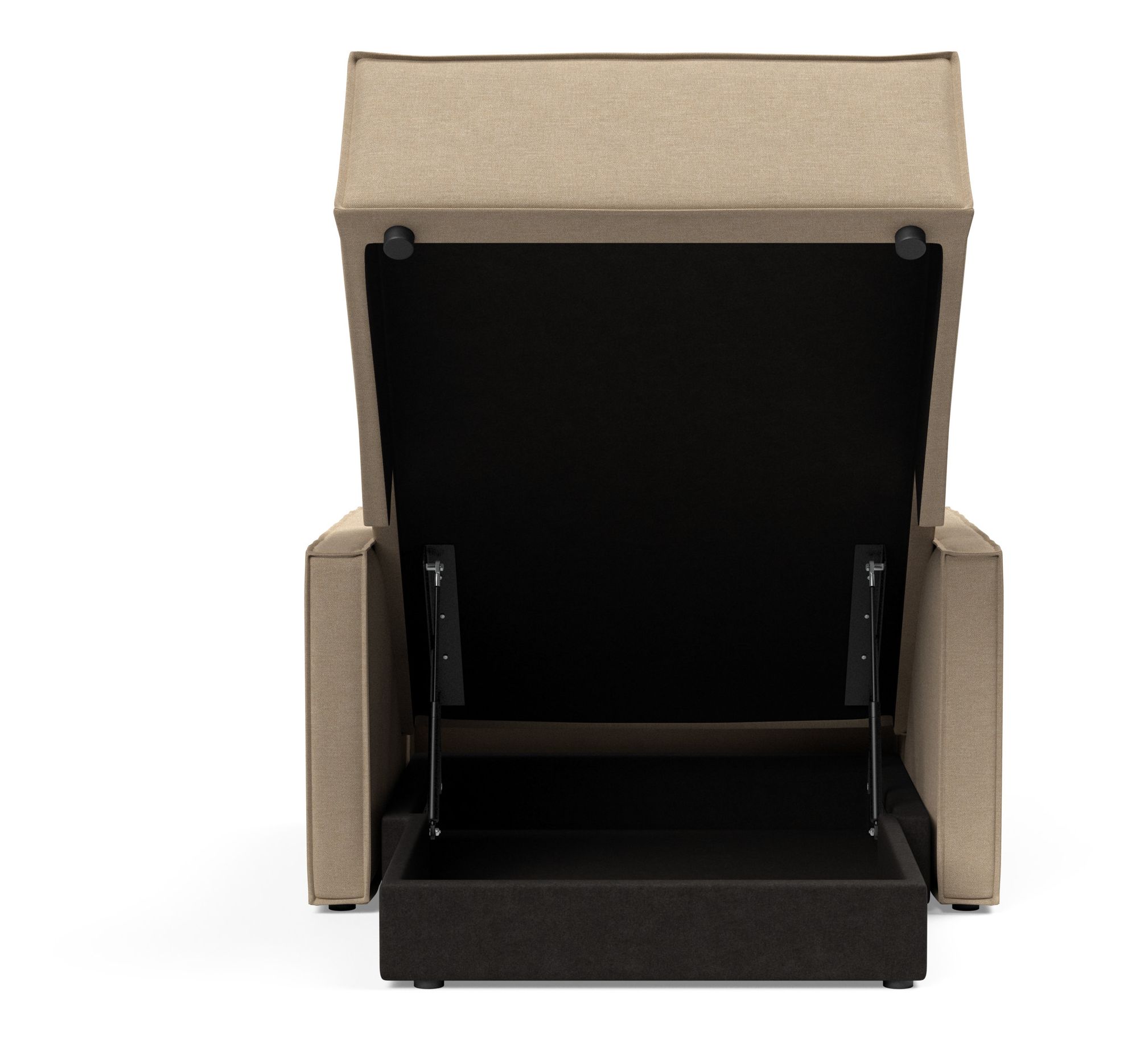 Newilla Storage Lounger Chair w/ Slim Arm Rests
