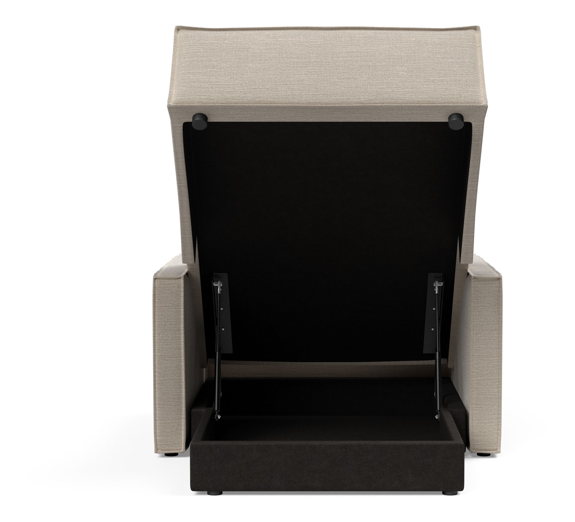 Newilla Storage Lounger Chair w/ Slim Arm Rests