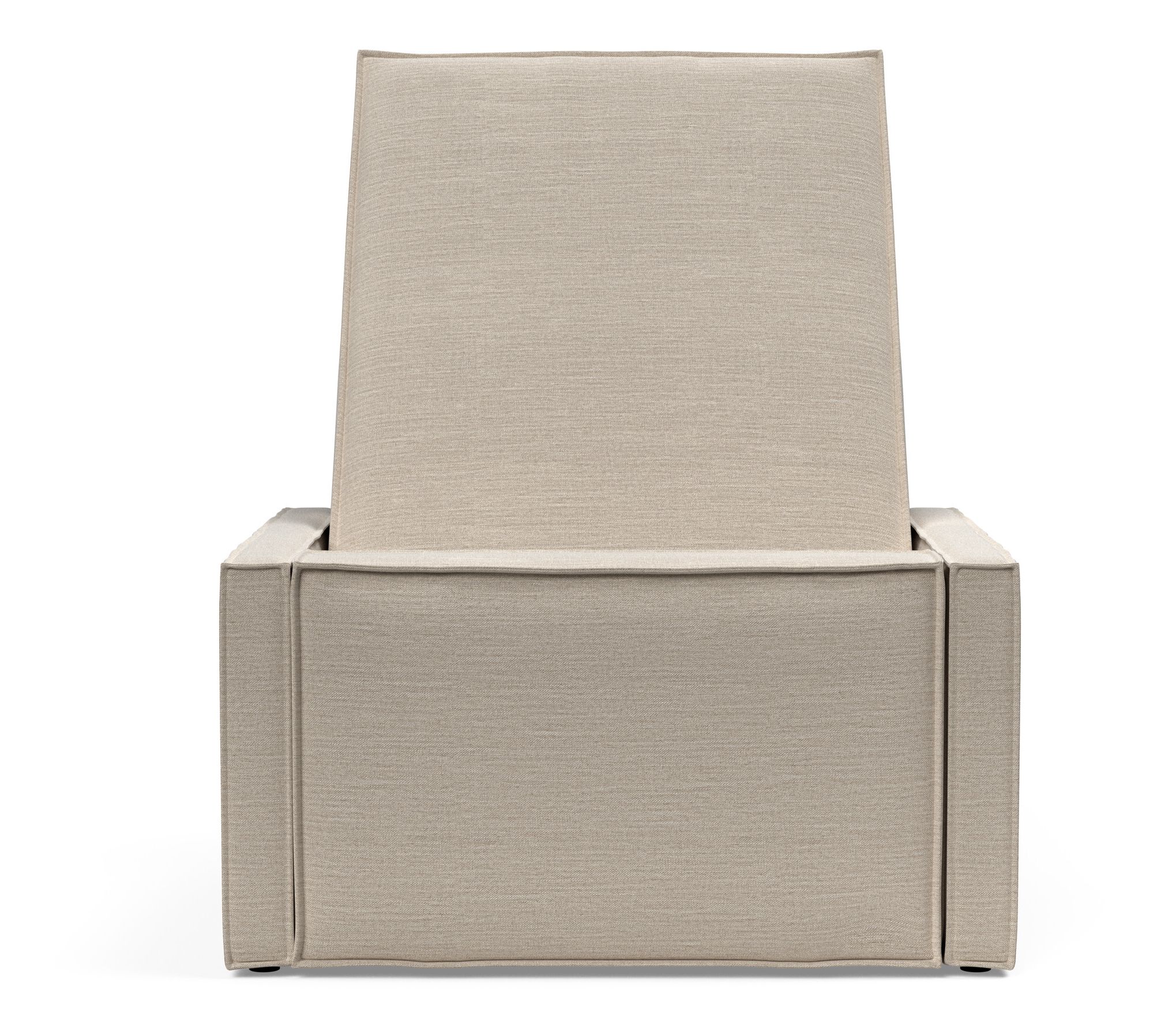 Newilla Storage Lounger Chair w/ Slim Arm Rests