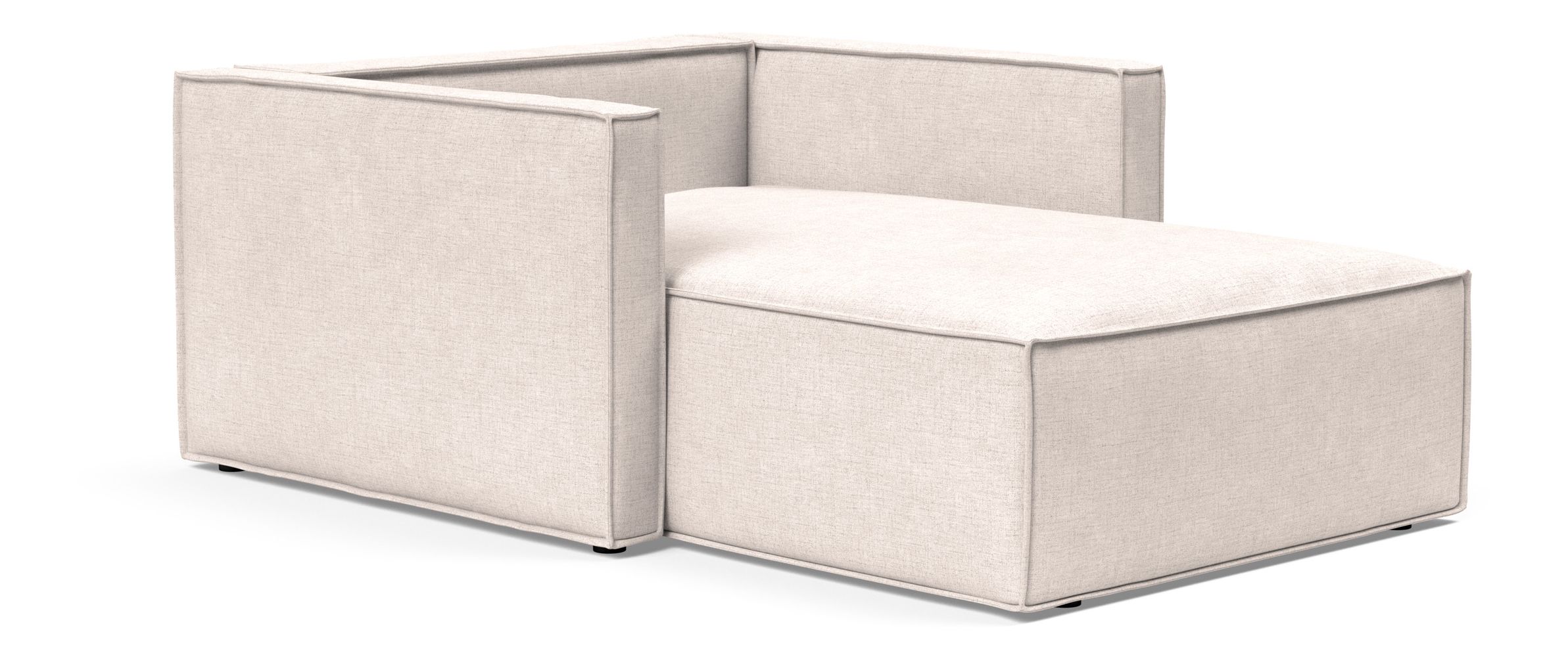 Newilla Storage Lounger Chair w/ Slim Arm Rests