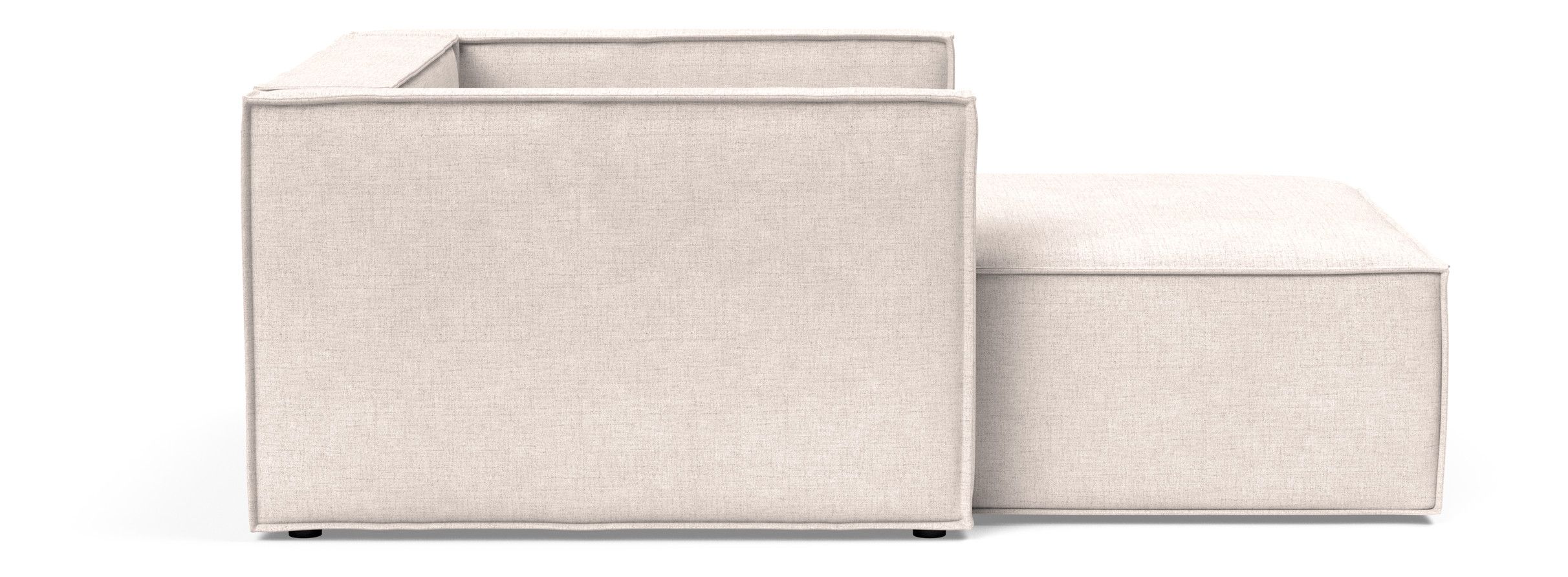 Newilla Storage Lounger Chair w/ Slim Arm Rests