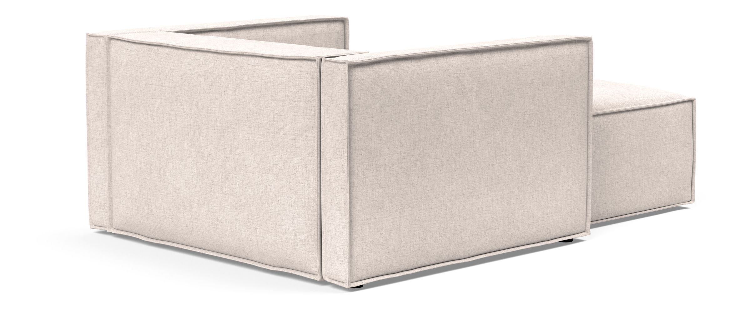 Newilla Storage Lounger Chair w/ Slim Arm Rests