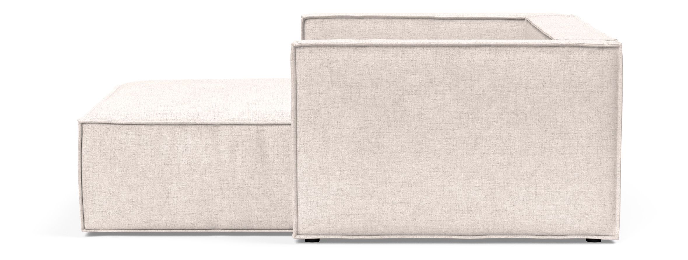 Newilla Storage Lounger Chair w/ Slim Arm Rests