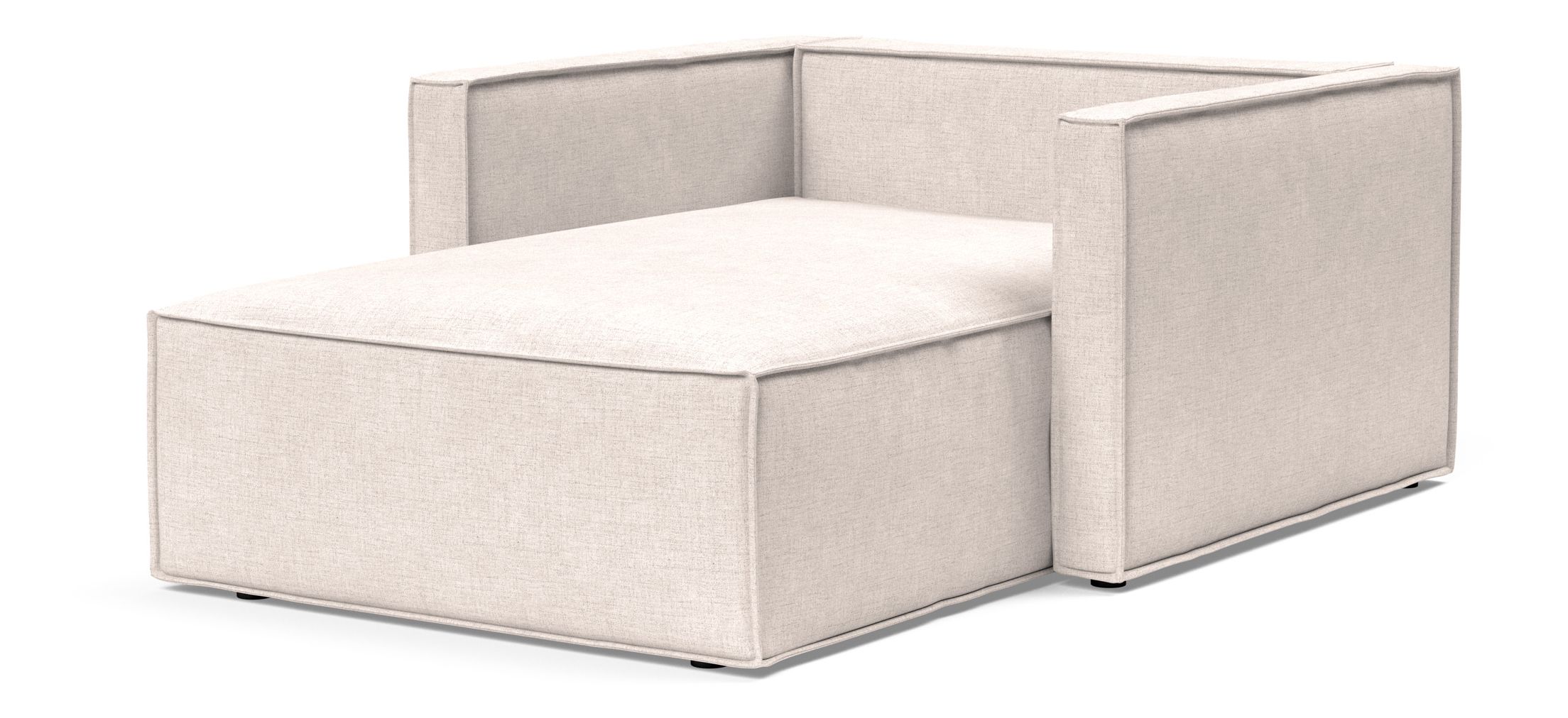 Newilla Storage Lounger Chair w/ Slim Arm Rests