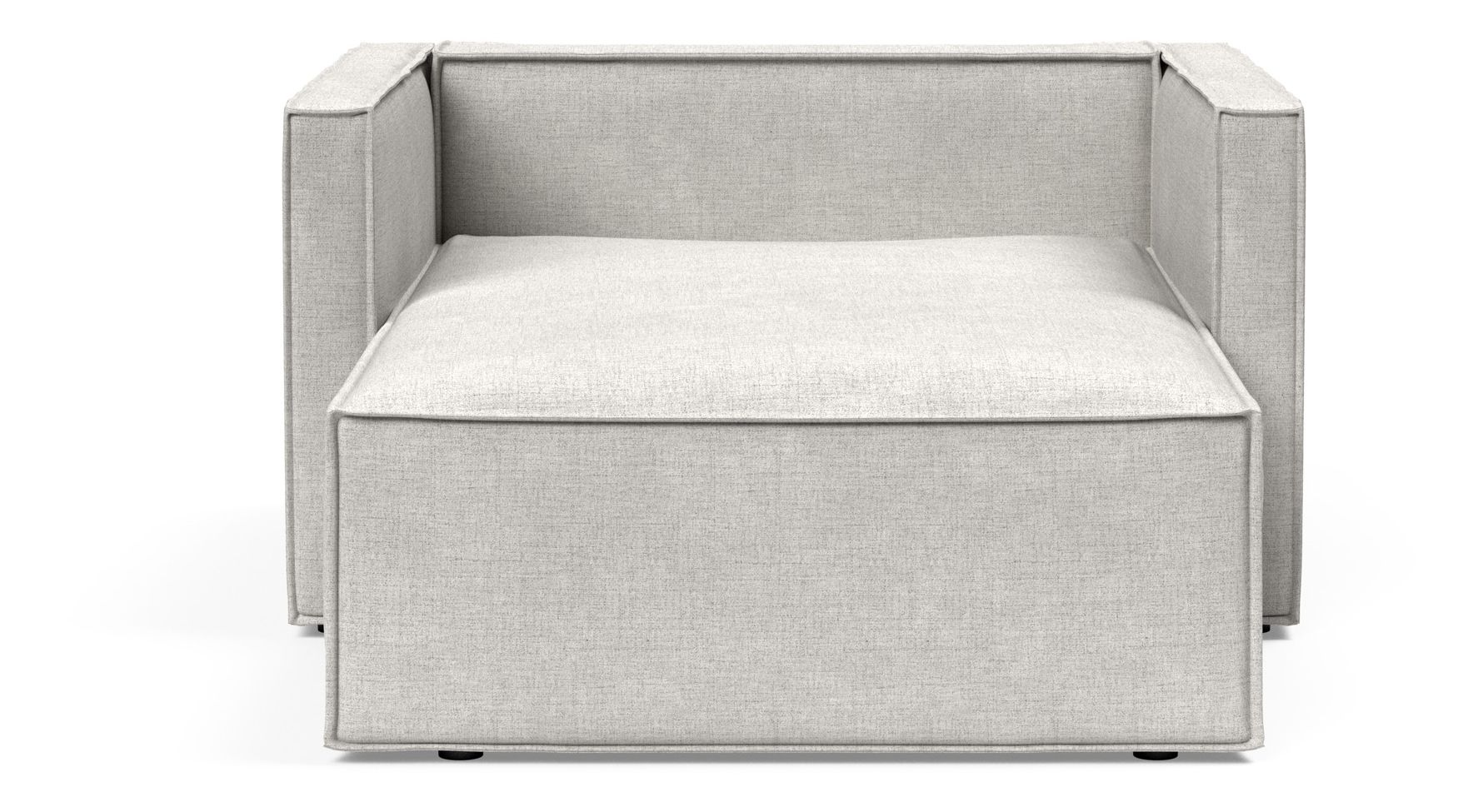 Newilla Storage Lounger Chair w/ Slim Arm Rests