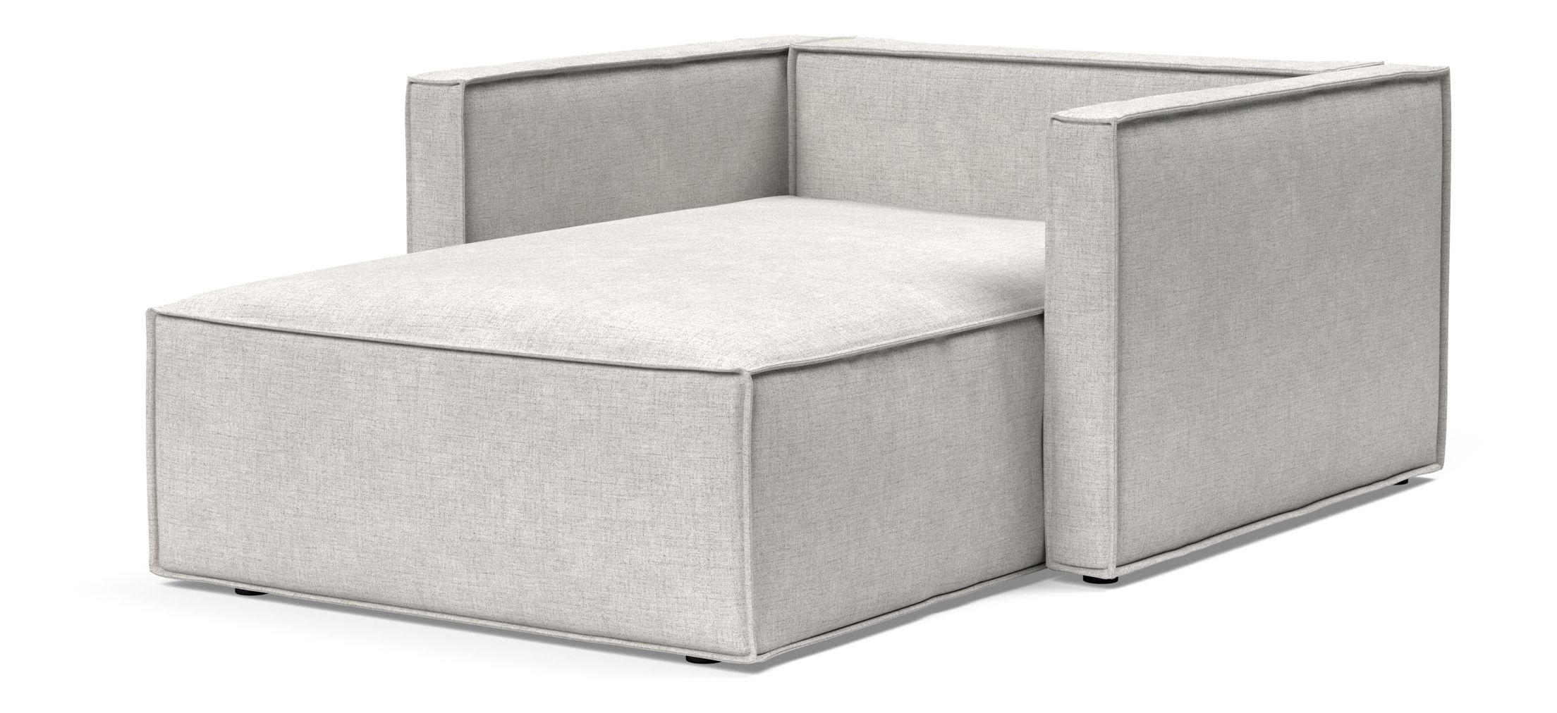 Newilla Storage Lounger Chair w/ Slim Arm Rests