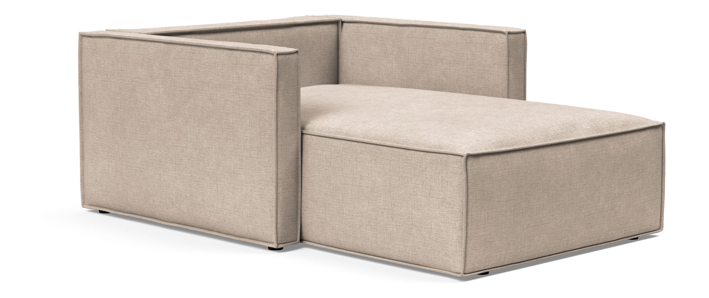 Newilla Storage Lounger Chair w/ Slim Arm Rests