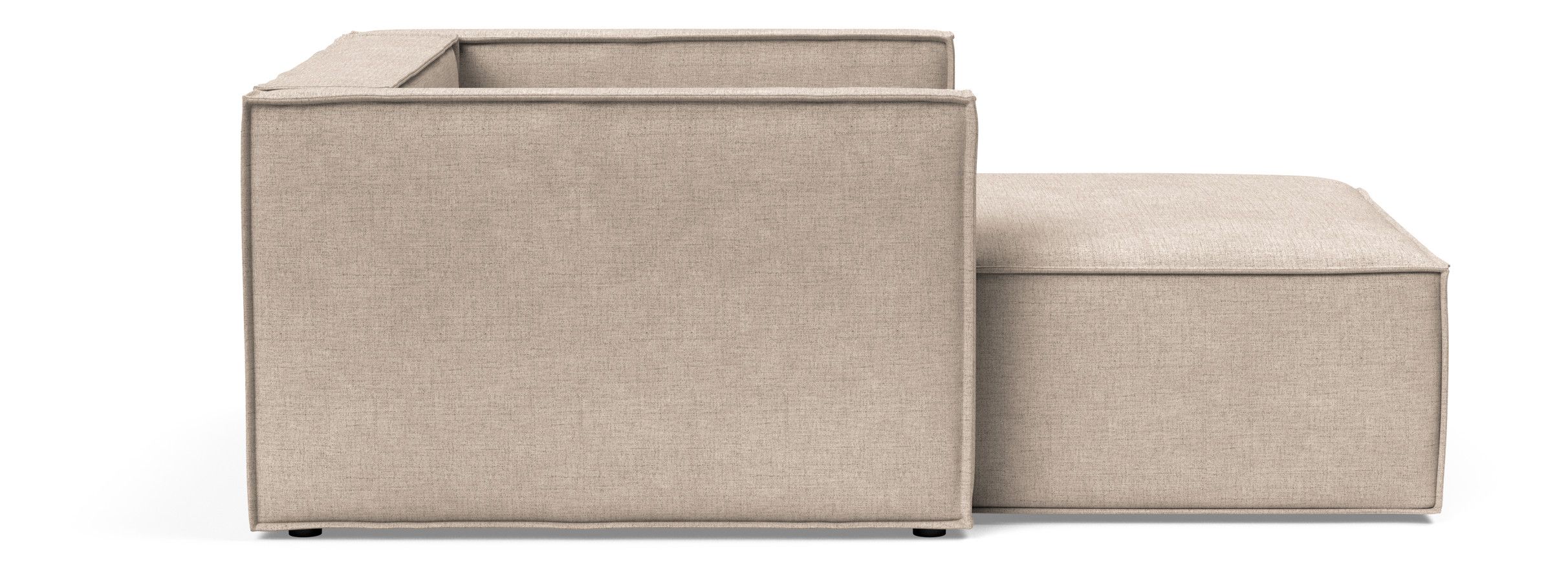 Newilla Storage Lounger Chair w/ Slim Arm Rests