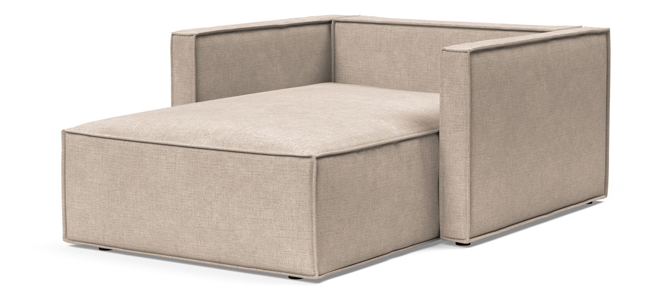 Newilla Storage Lounger Chair w/ Slim Arm Rests