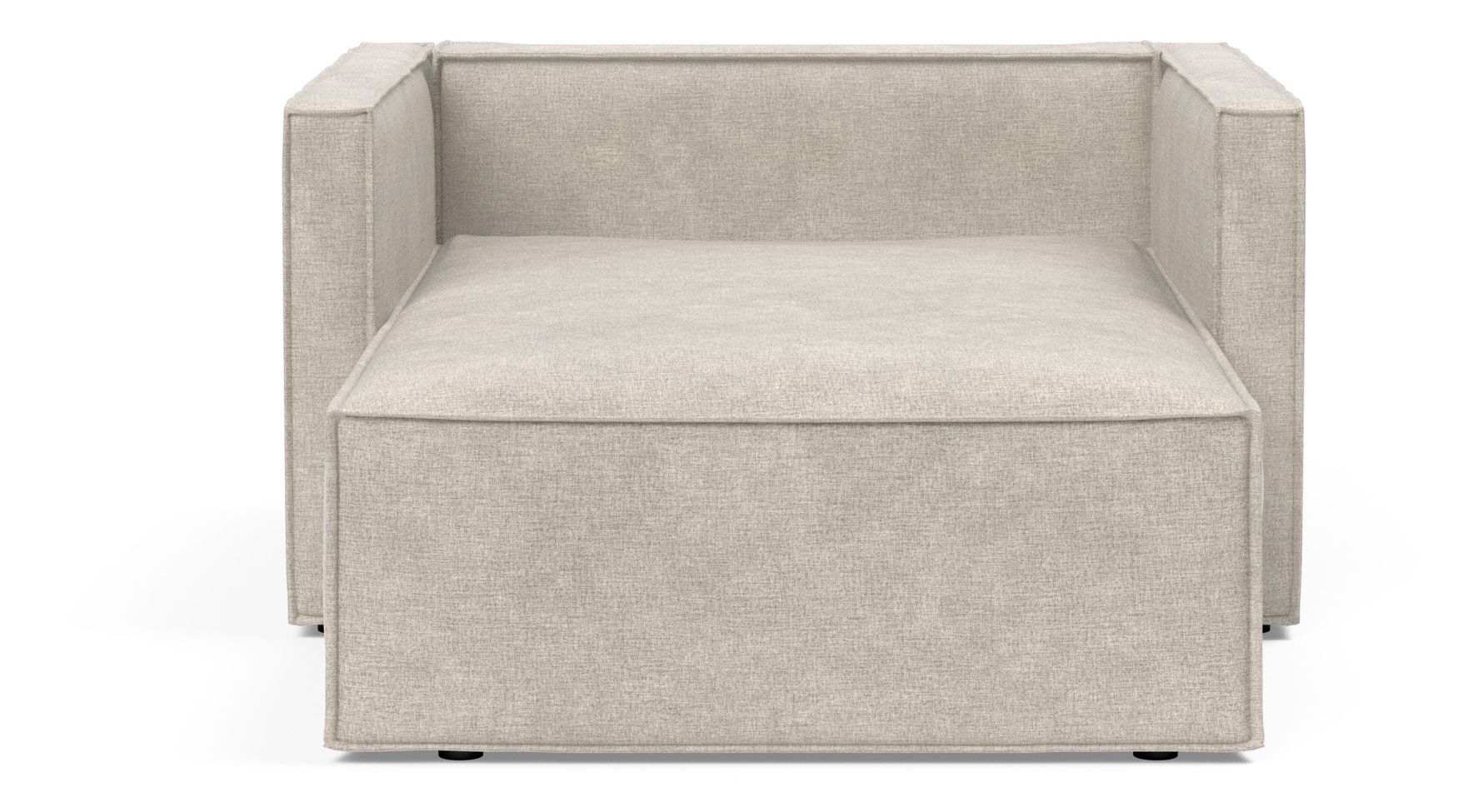 Newilla Storage Lounger Chair w/ Slim Arm Rests