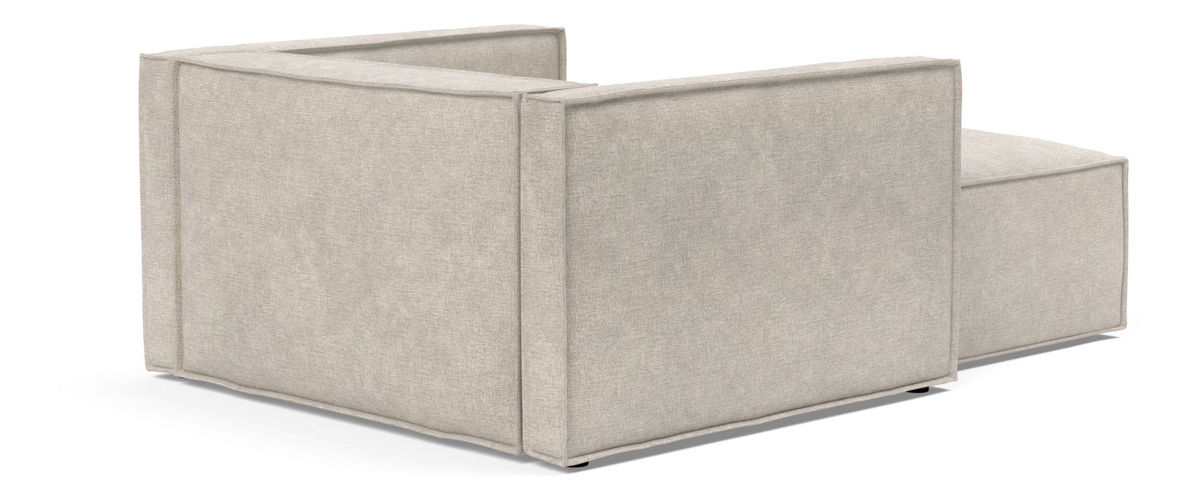 Newilla Storage Lounger Chair w/ Slim Arm Rests