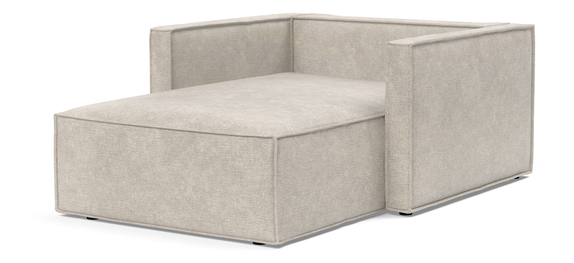 Newilla Storage Lounger Chair w/ Slim Arm Rests
