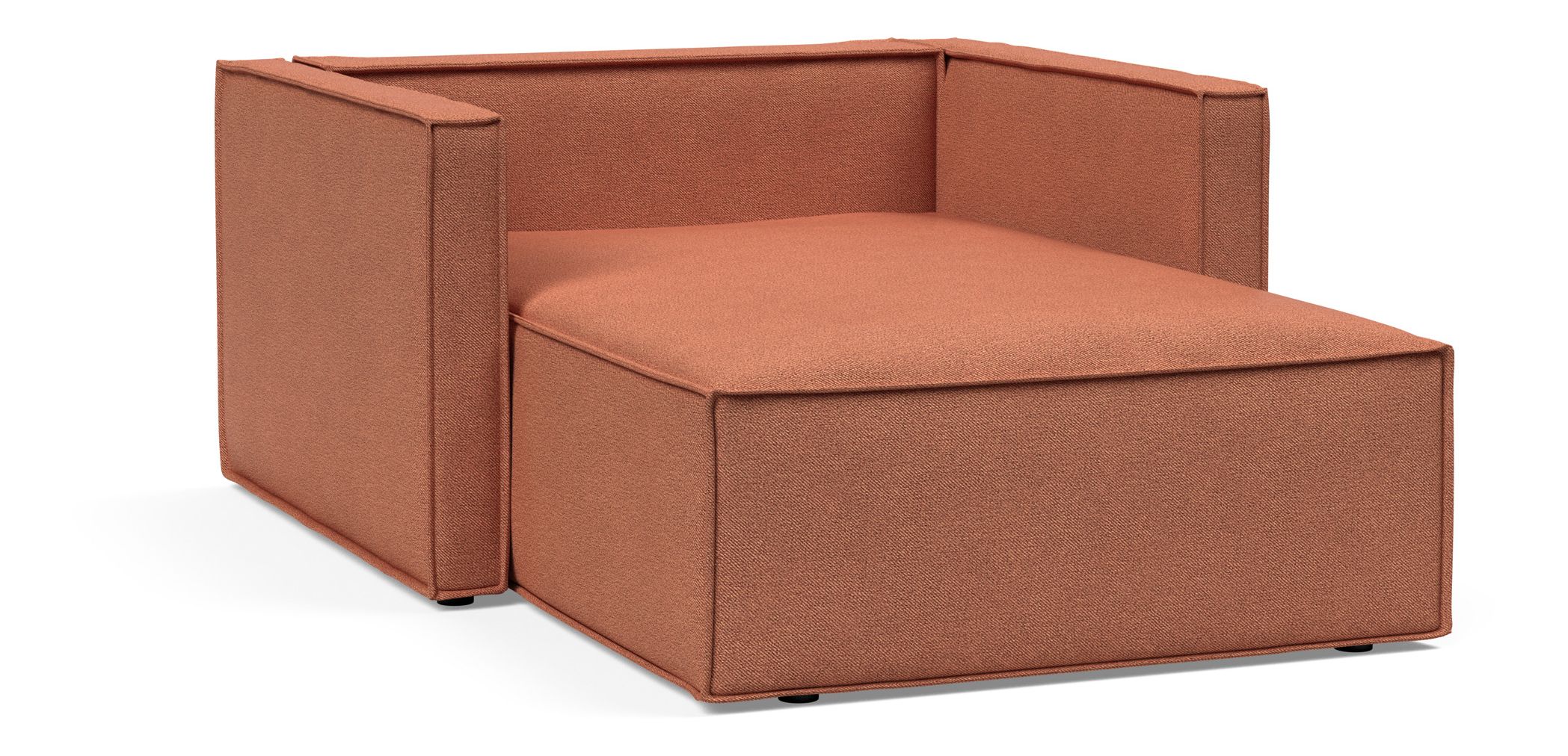 Newilla Storage Lounger Chair w/ Slim Arm Rests