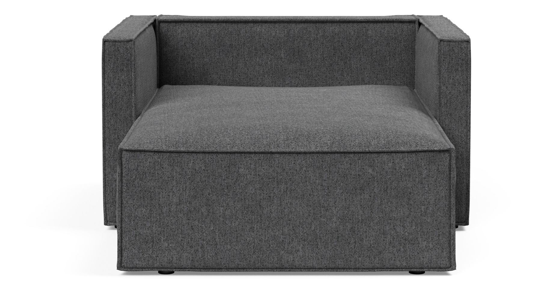Newilla Storage Lounger Chair w/ Slim Arm Rests
