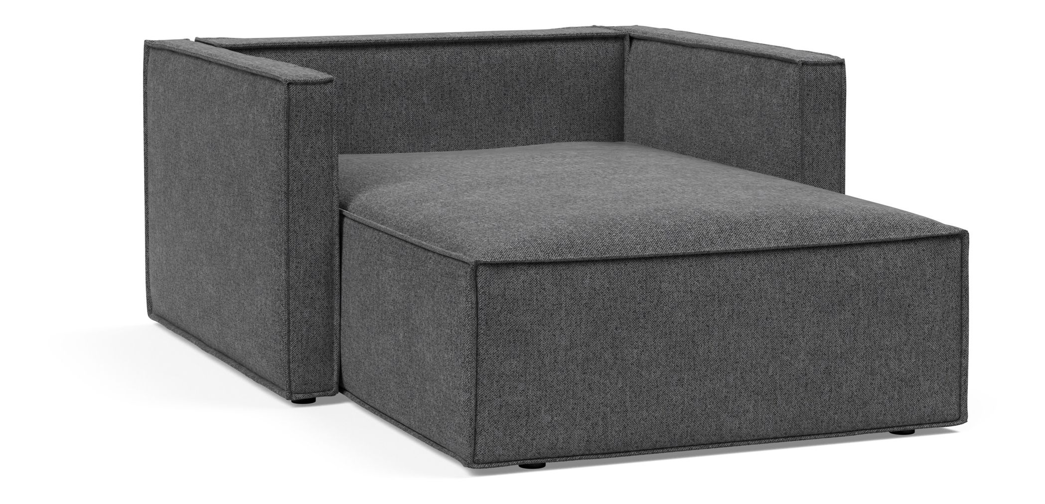 Newilla Storage Lounger Chair w/ Slim Arm Rests