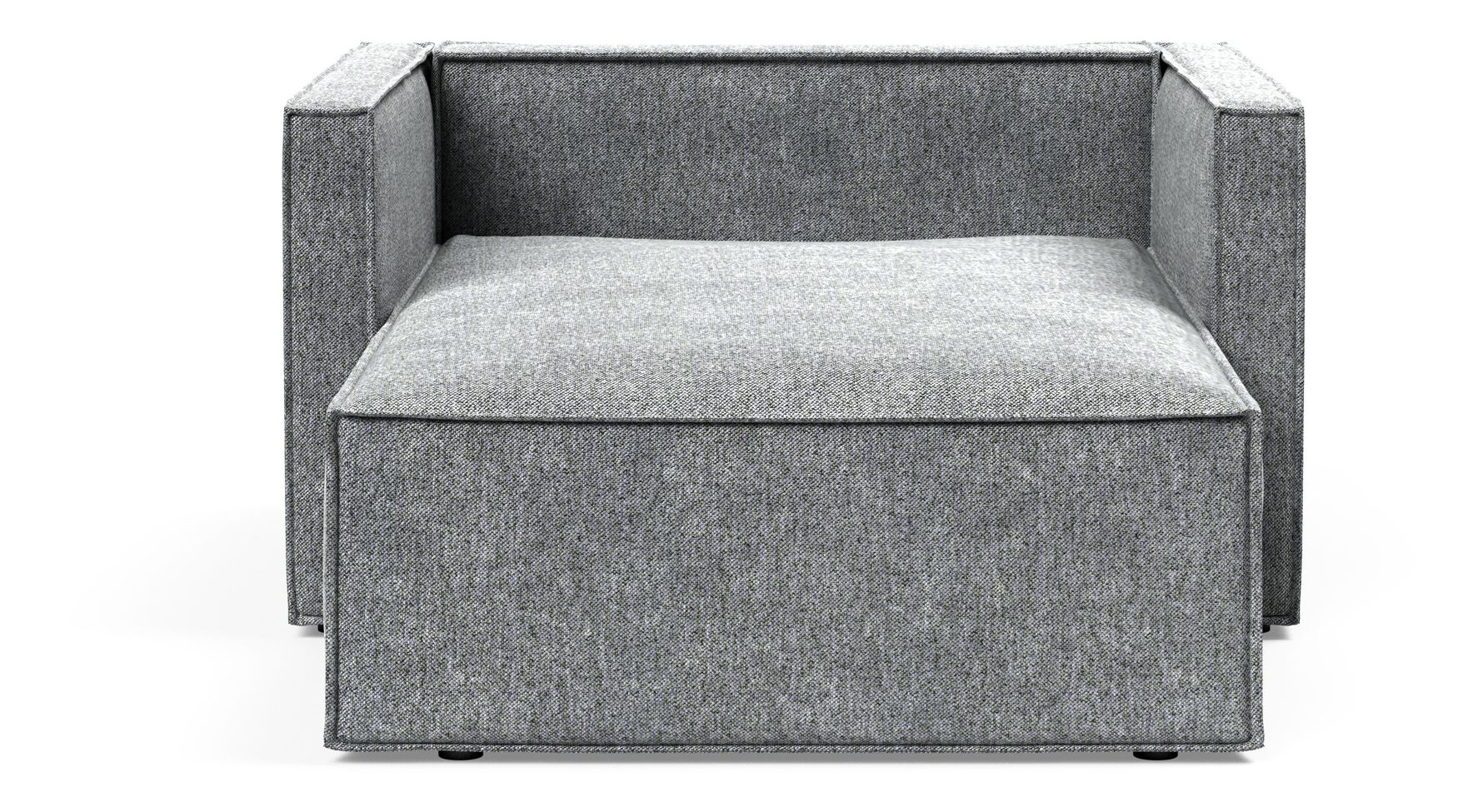 Newilla Storage Lounger Chair w/ Slim Arm Rests