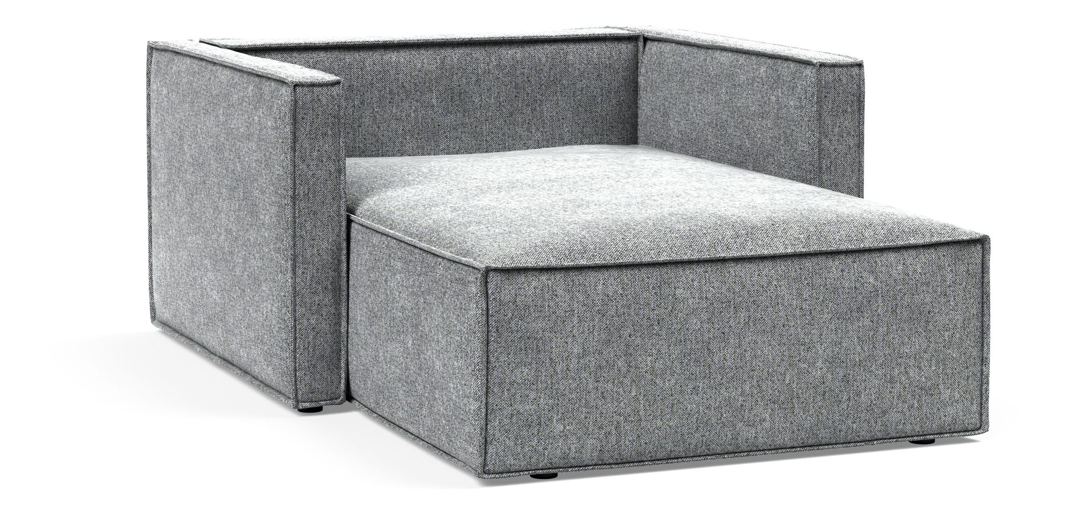 Newilla Storage Lounger Chair w/ Slim Arm Rests