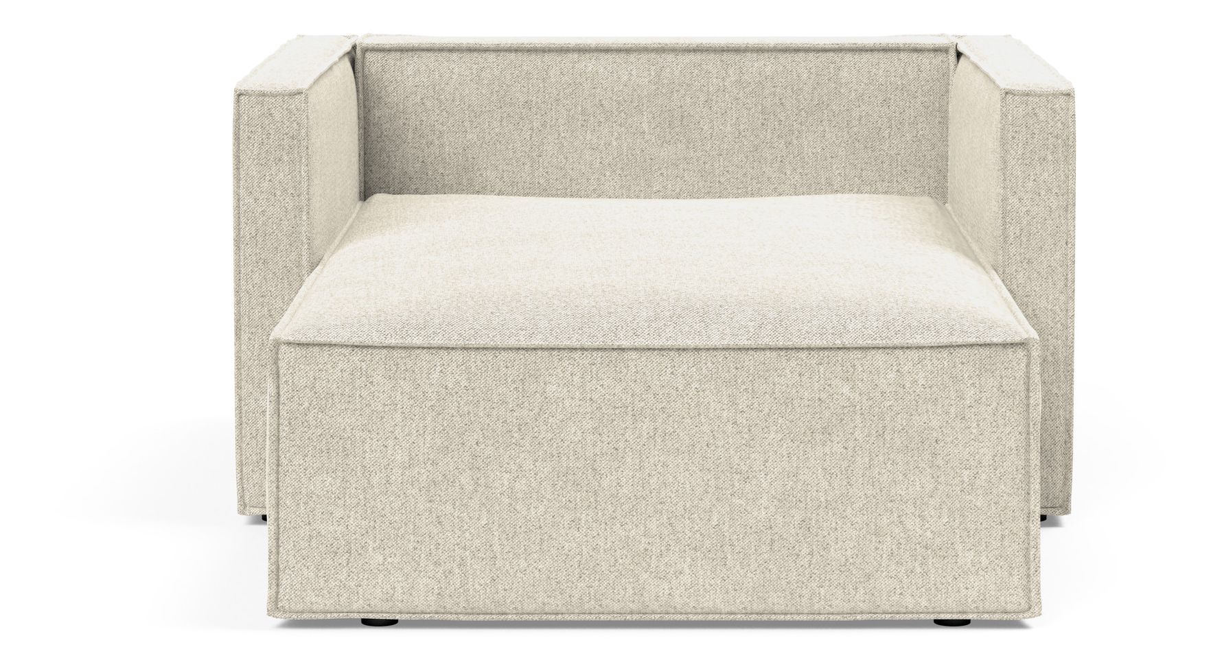 Newilla Storage Lounger Chair w/ Slim Arm Rests