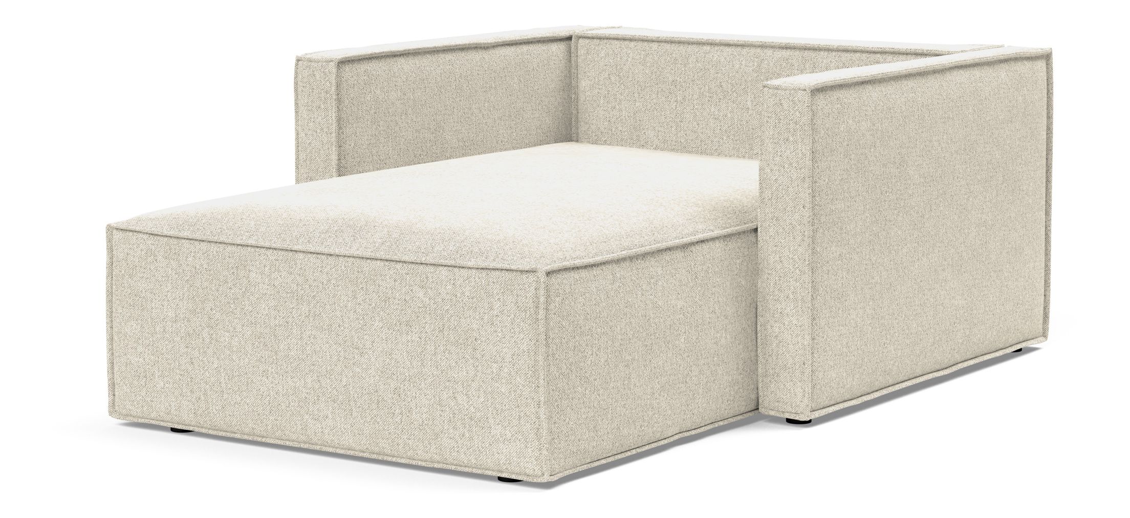 Newilla Storage Lounger Chair w/ Slim Arm Rests