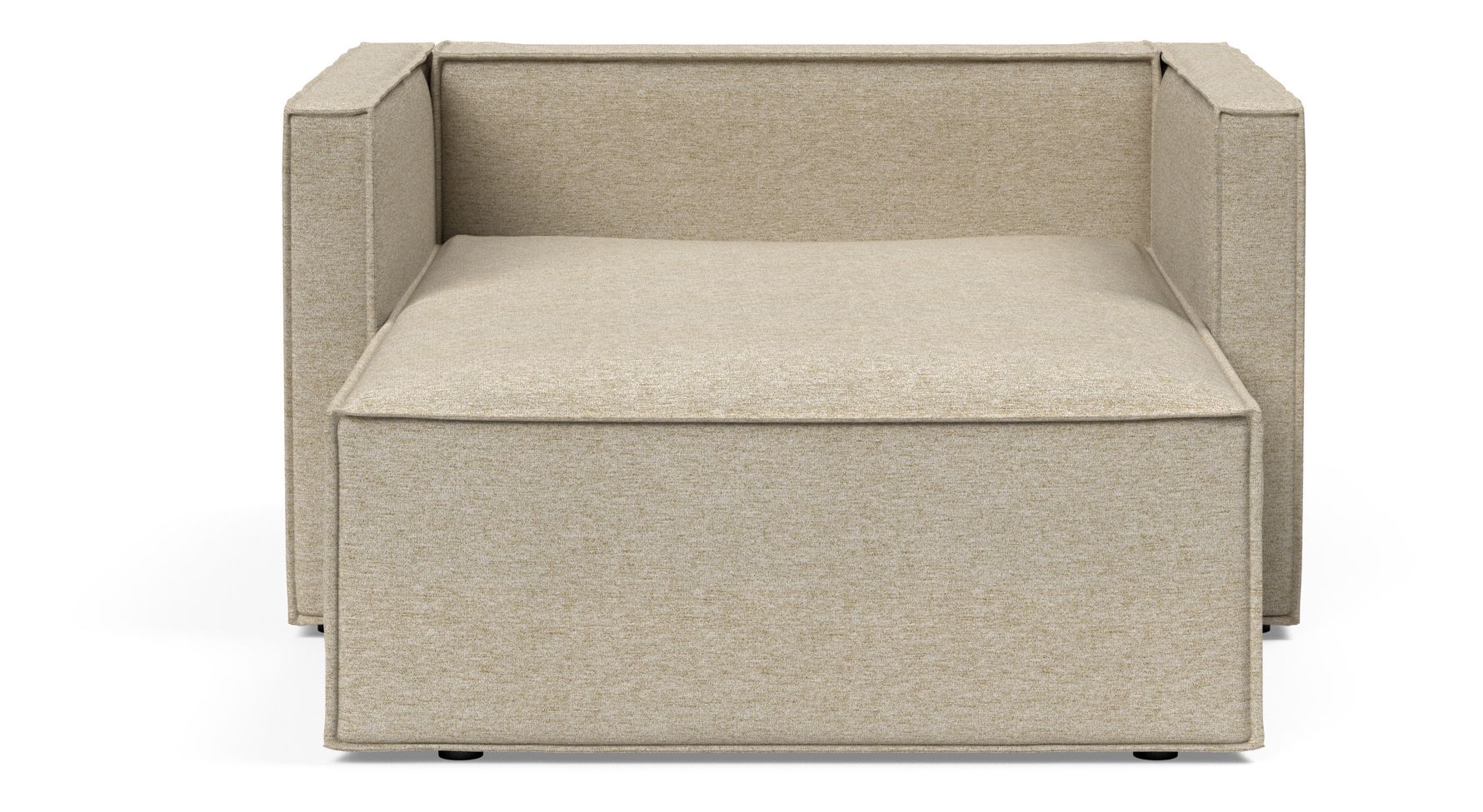 Newilla Storage Lounger Chair w/ Slim Arm Rests