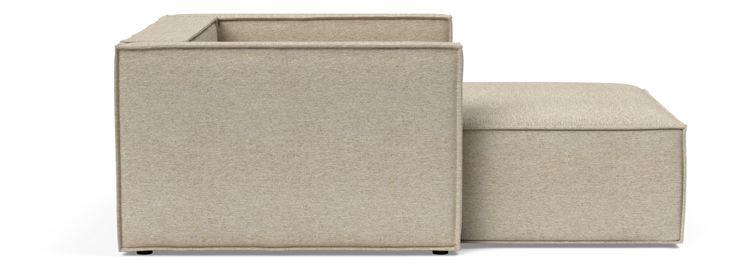 Newilla Storage Lounger Chair w/ Slim Arm Rests