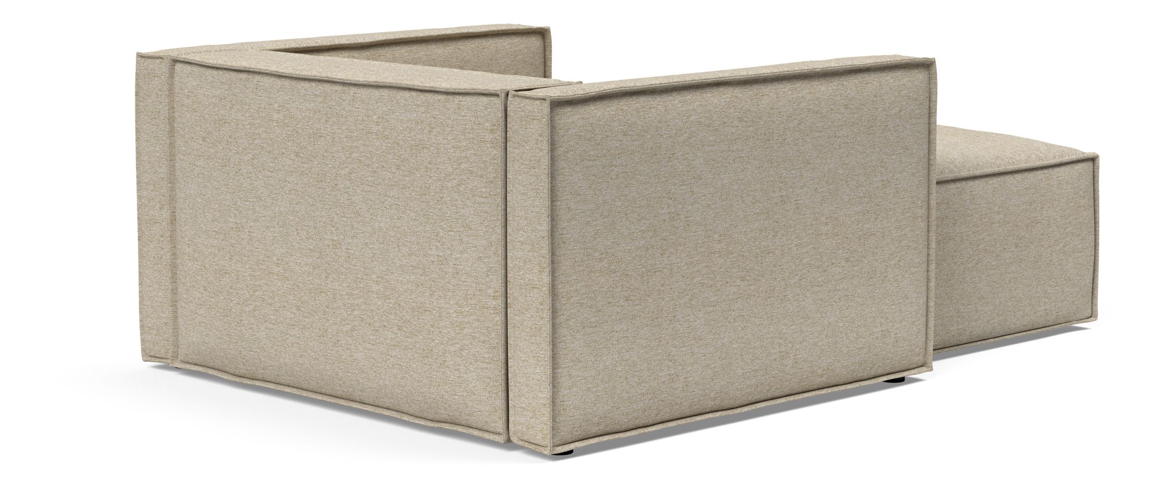 Newilla Storage Lounger Chair w/ Slim Arm Rests