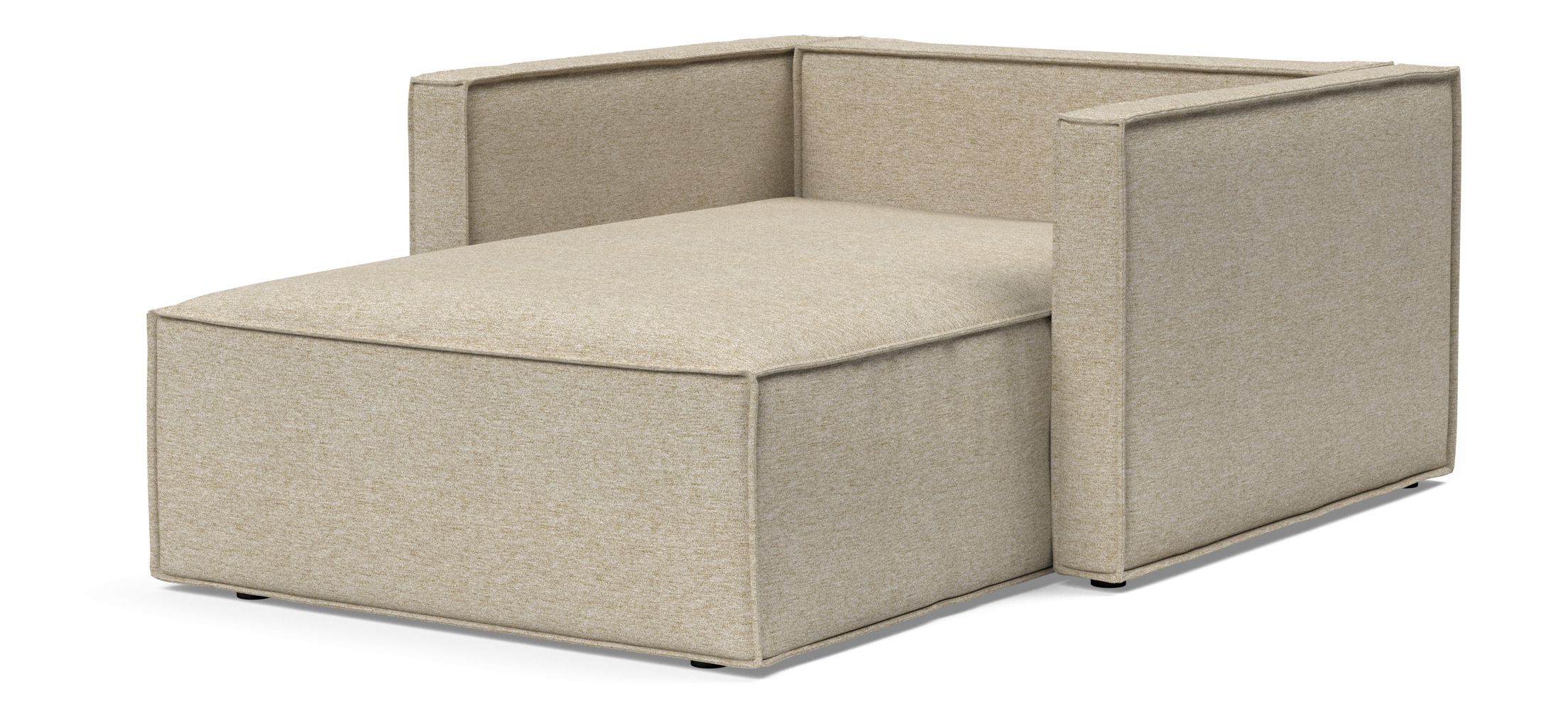Newilla Storage Lounger Chair w/ Slim Arm Rests
