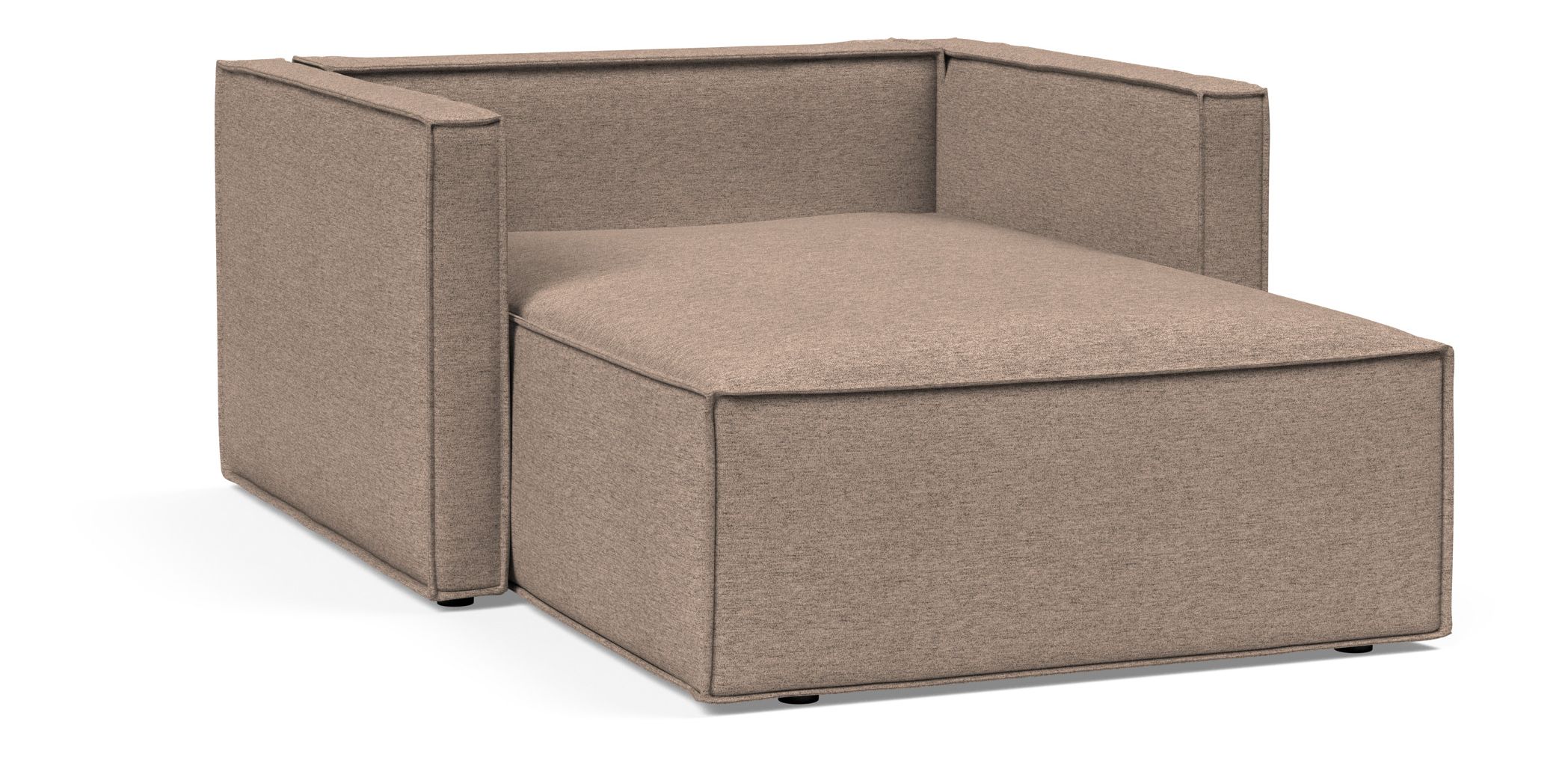 Newilla Storage Lounger Chair w/ Slim Arm Rests