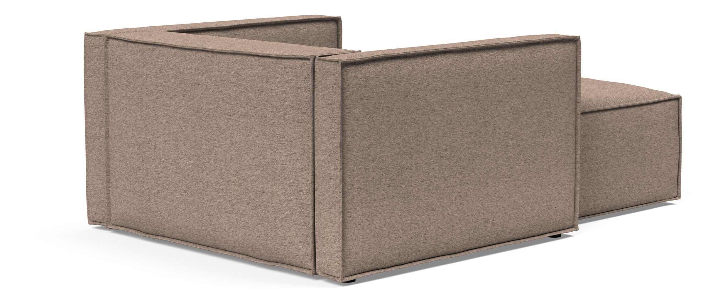 Newilla Storage Lounger Chair w/ Slim Arm Rests