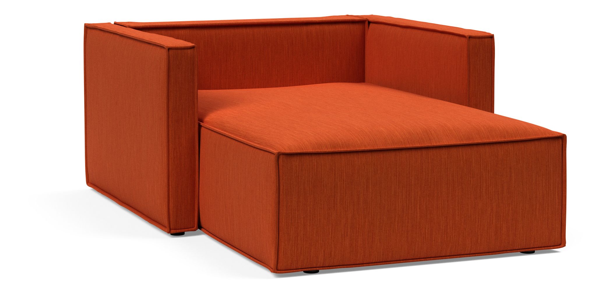 Newilla Storage Lounger Chair w/ Slim Arm Rests