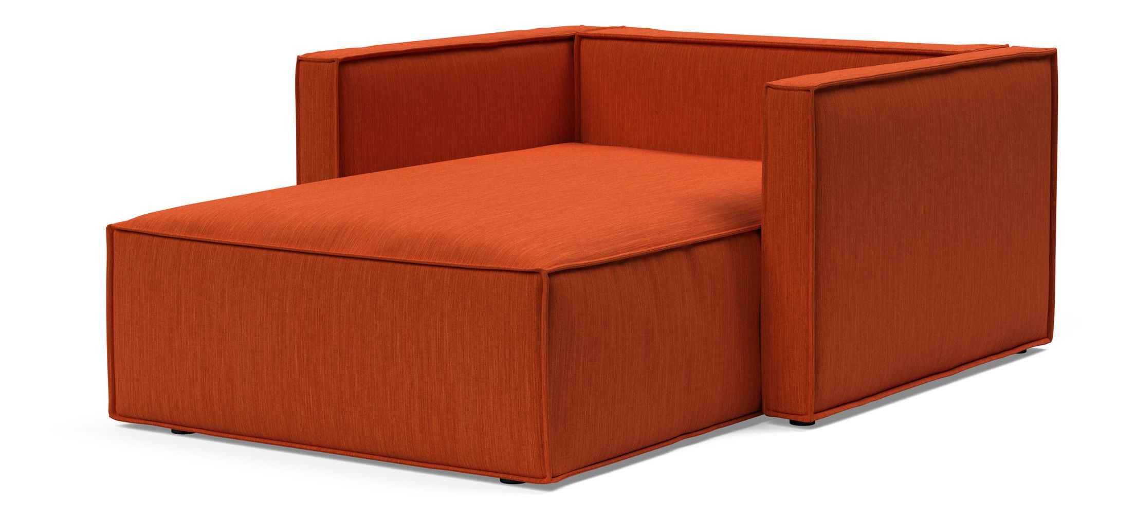 Newilla Storage Lounger Chair w/ Slim Arm Rests