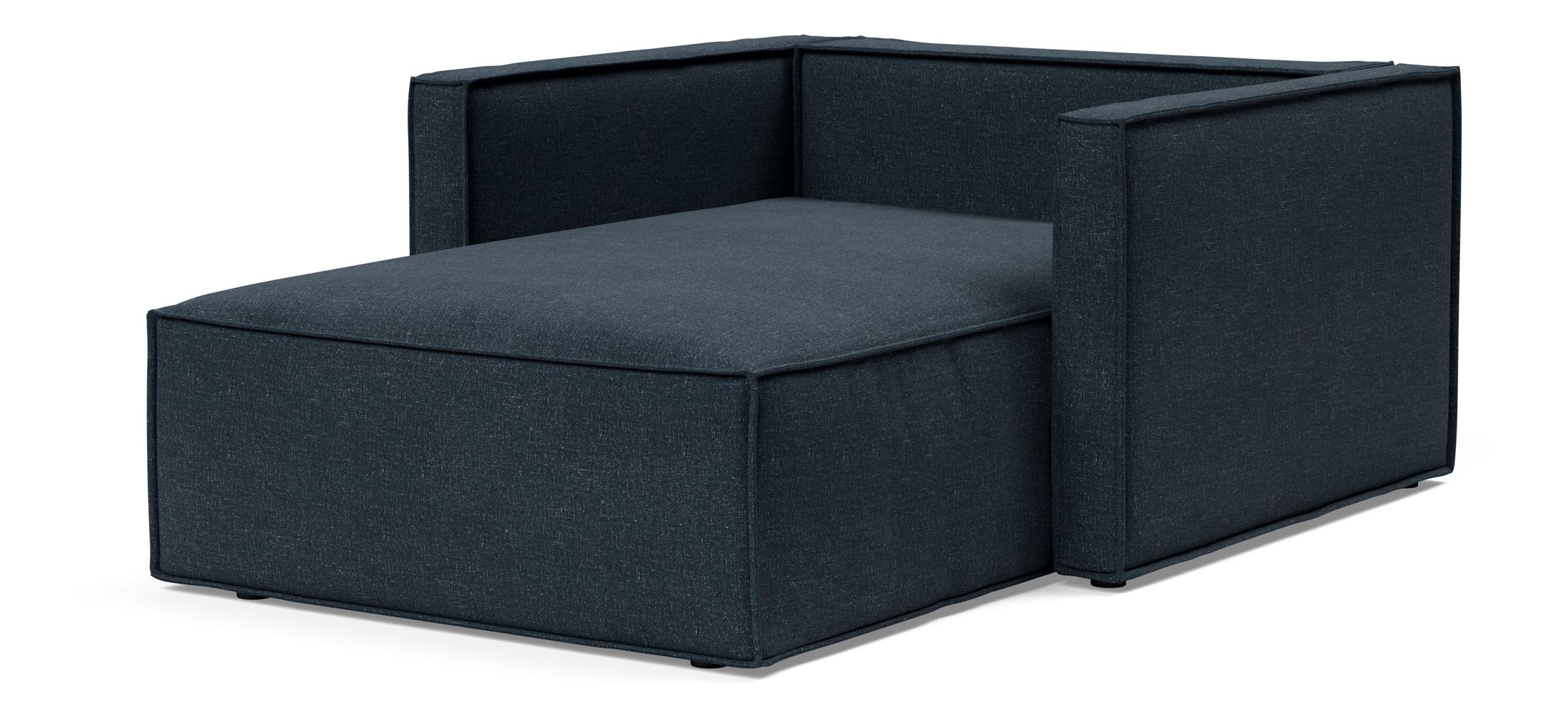 Newilla Storage Lounger Chair w/ Slim Arm Rests