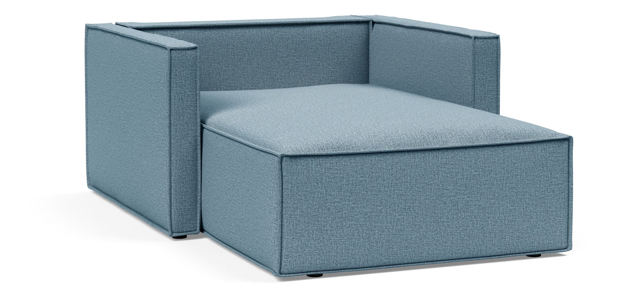 Newilla Storage Lounger Chair w/ Slim Arm Rests