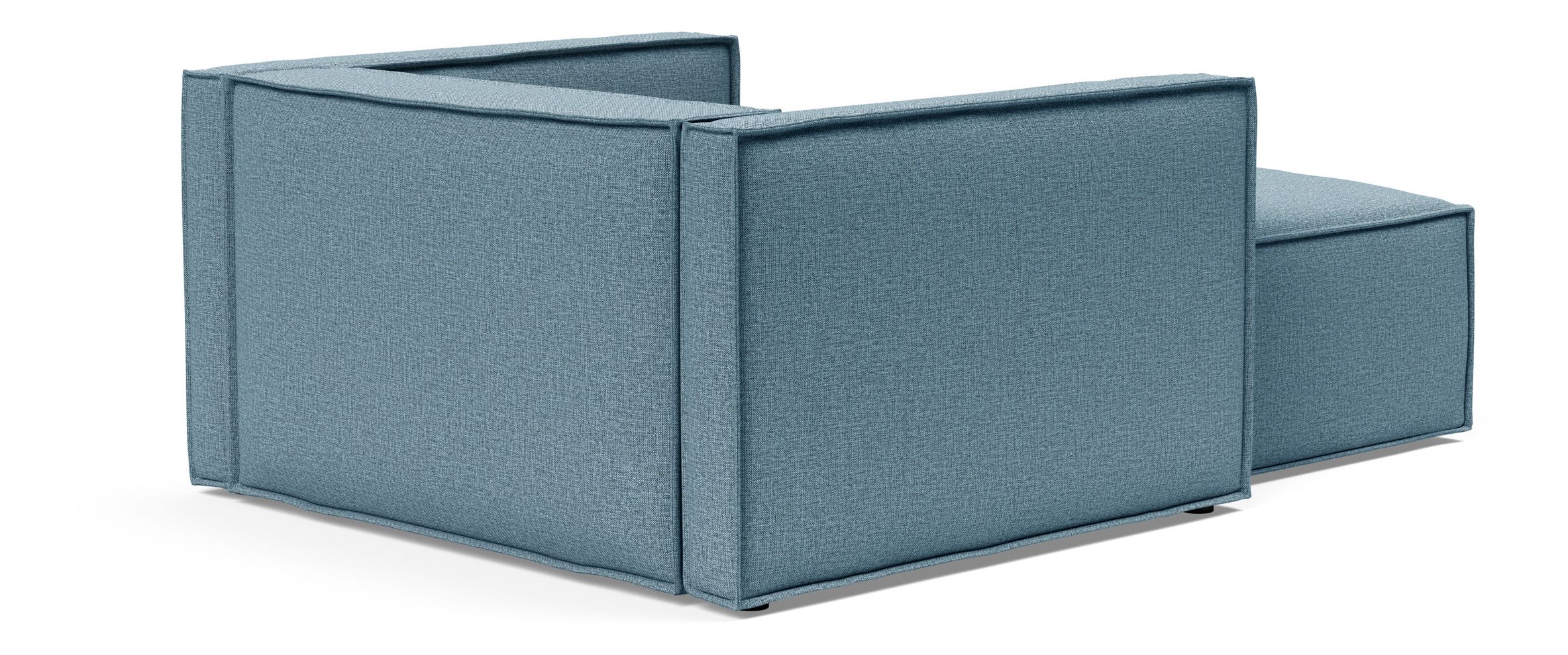 Newilla Storage Lounger Chair w/ Slim Arm Rests