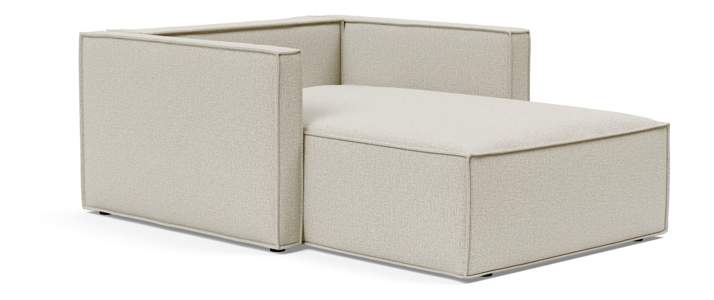 Newilla Storage Lounger Chair w/ Slim Arm Rests