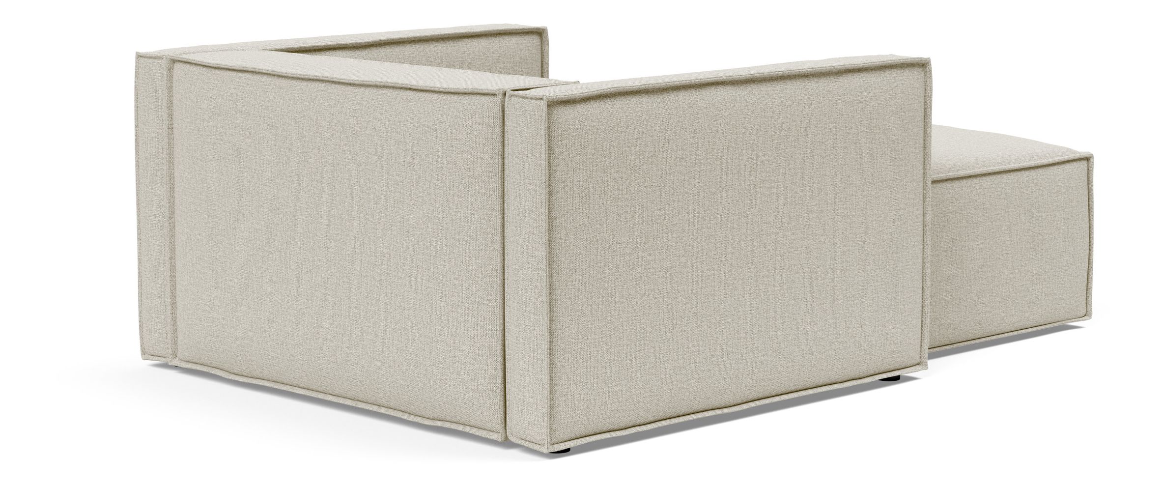 Newilla Storage Lounger Chair w/ Slim Arm Rests