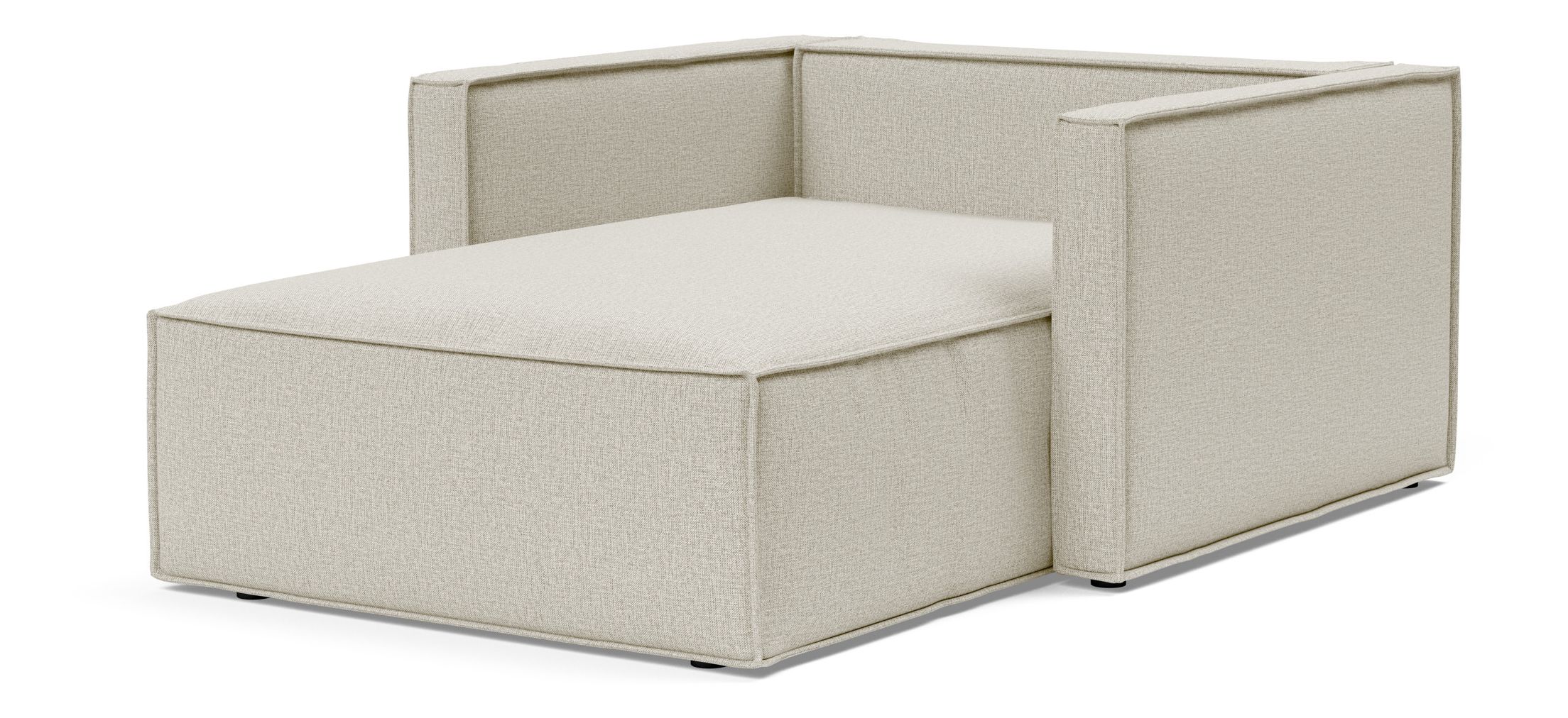 Newilla Storage Lounger Chair w/ Slim Arm Rests