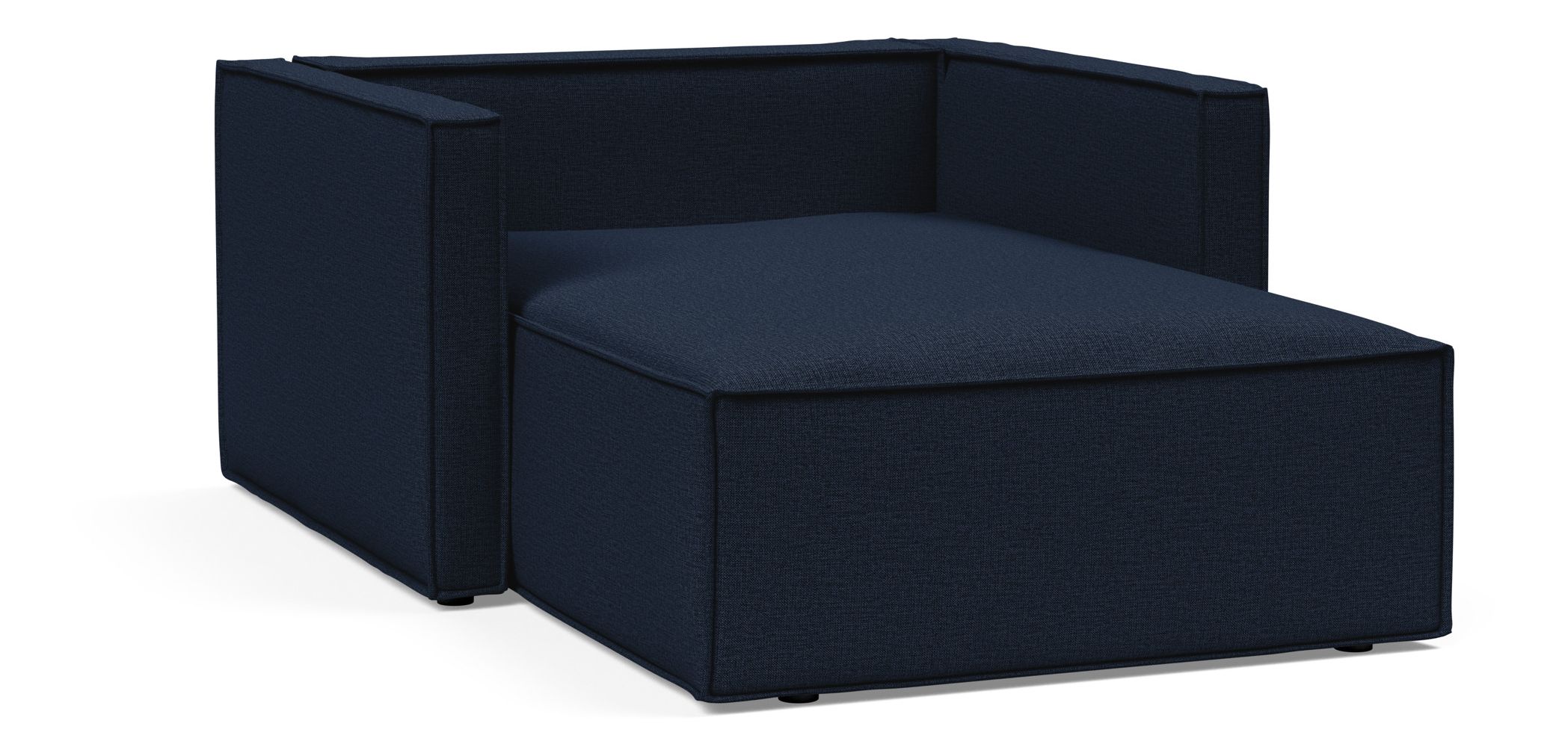 Newilla Storage Lounger Chair w/ Slim Arm Rests