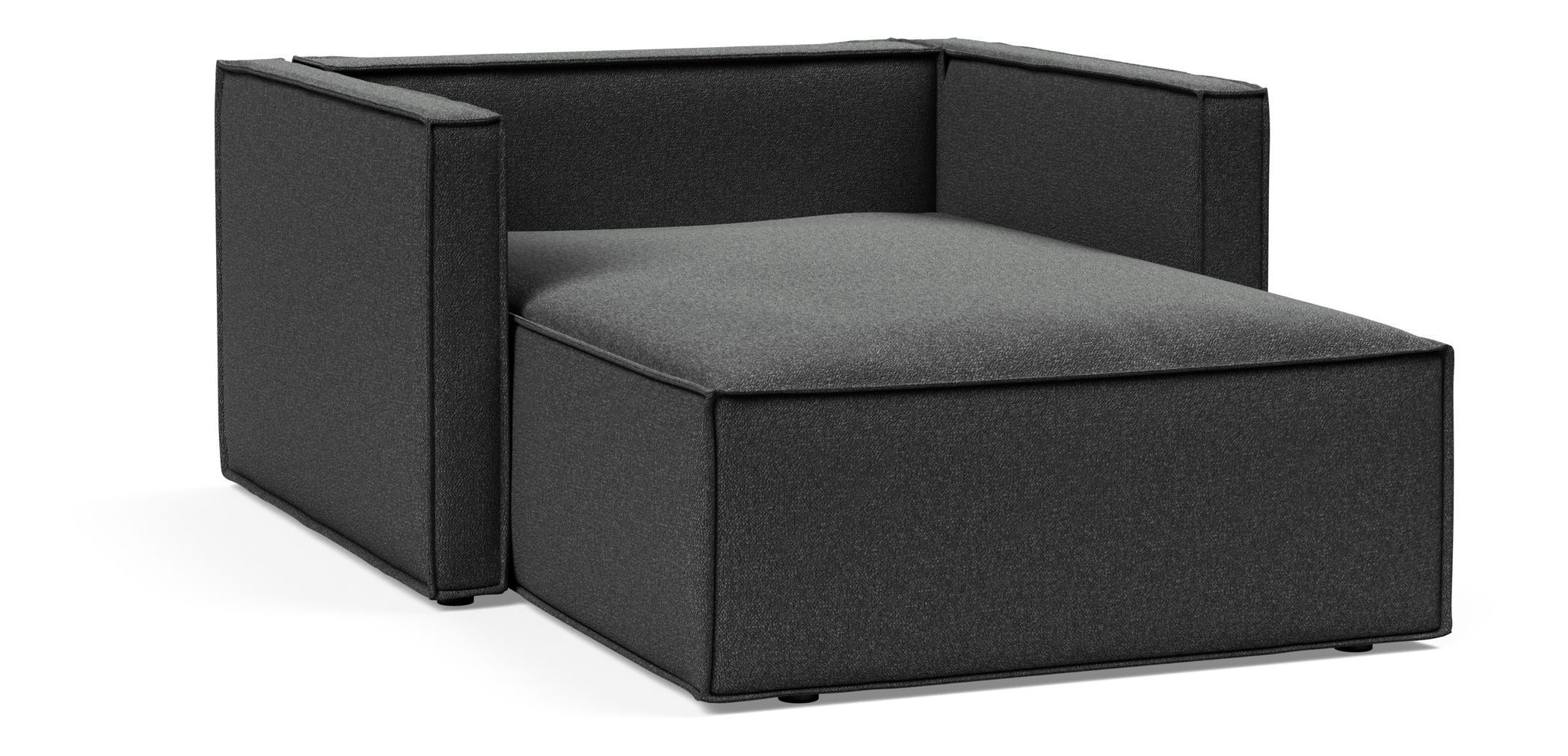 Newilla Storage Lounger Chair w/ Slim Arm Rests