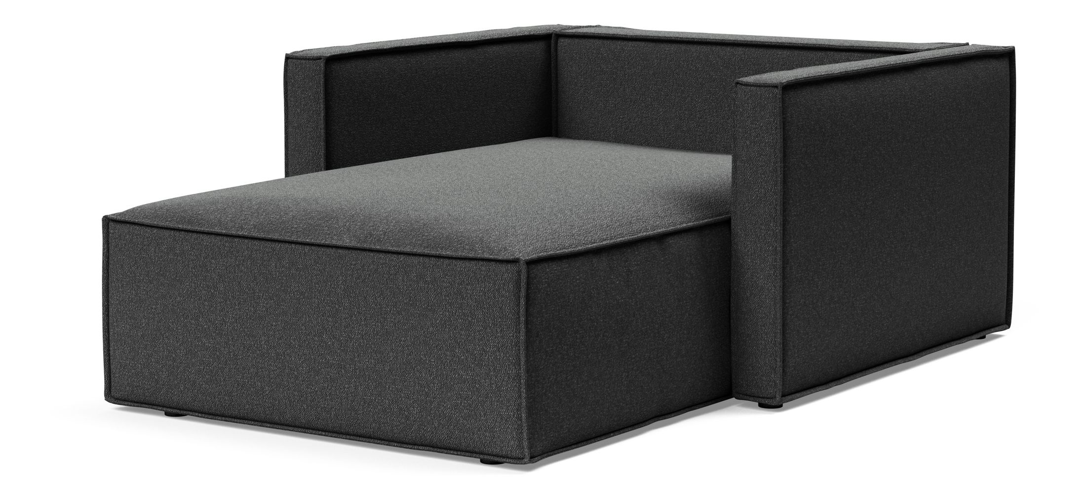 Newilla Storage Lounger Chair w/ Slim Arm Rests