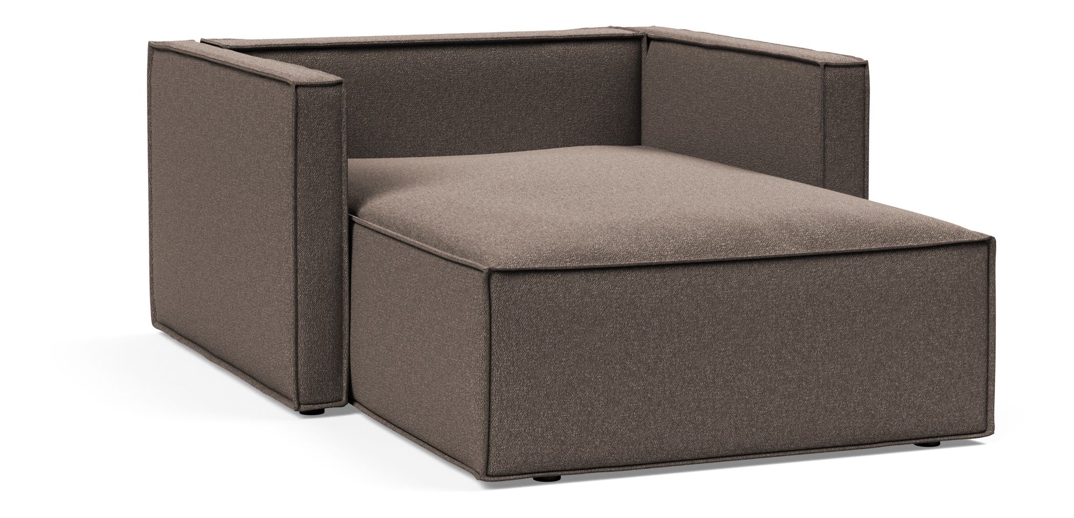 Newilla Storage Lounger Chair w/ Slim Arm Rests