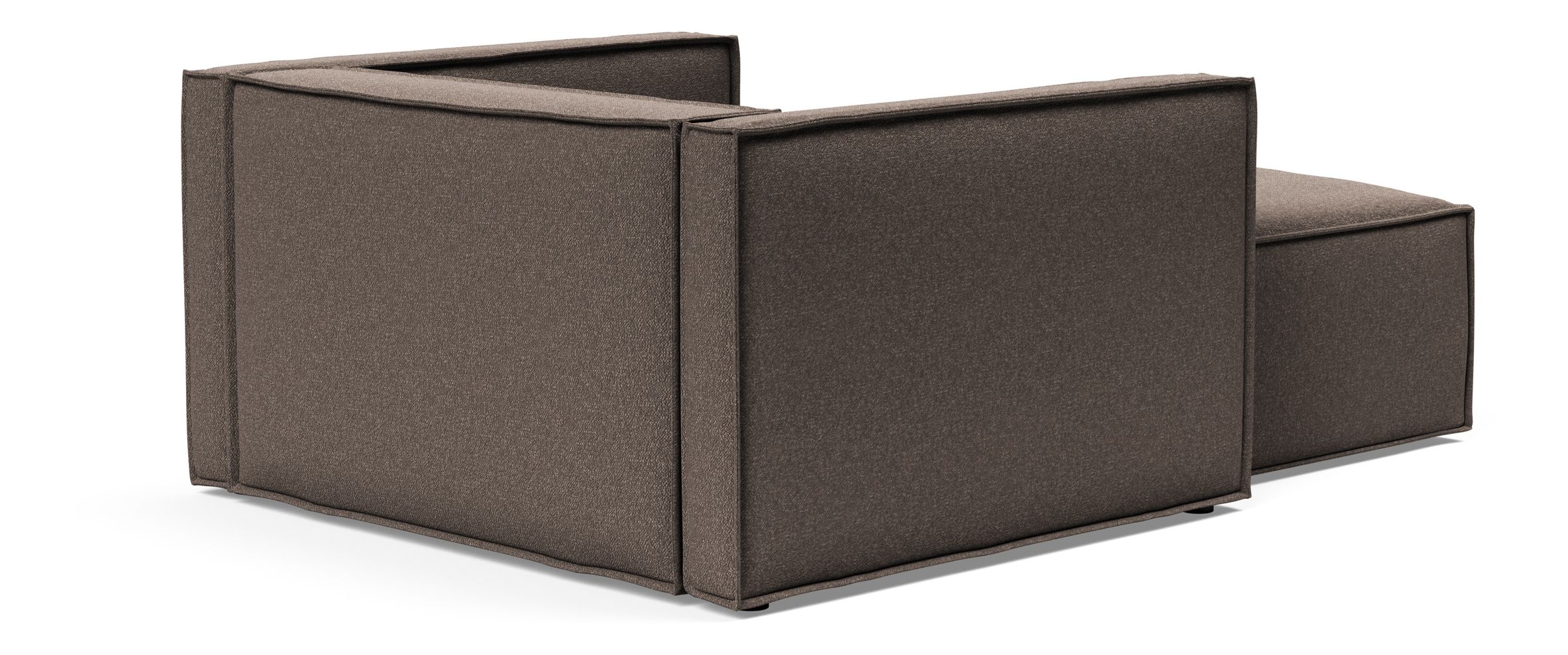 Newilla Storage Lounger Chair w/ Slim Arm Rests