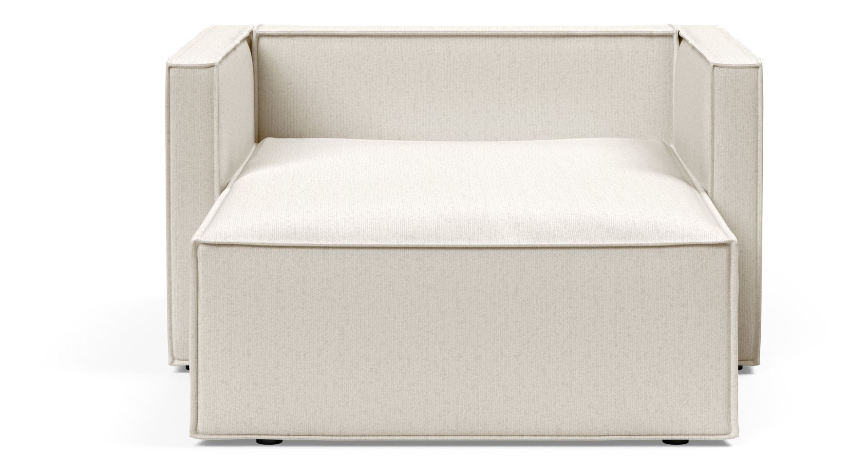 Newilla Storage Lounger Chair w/ Slim Arm Rests